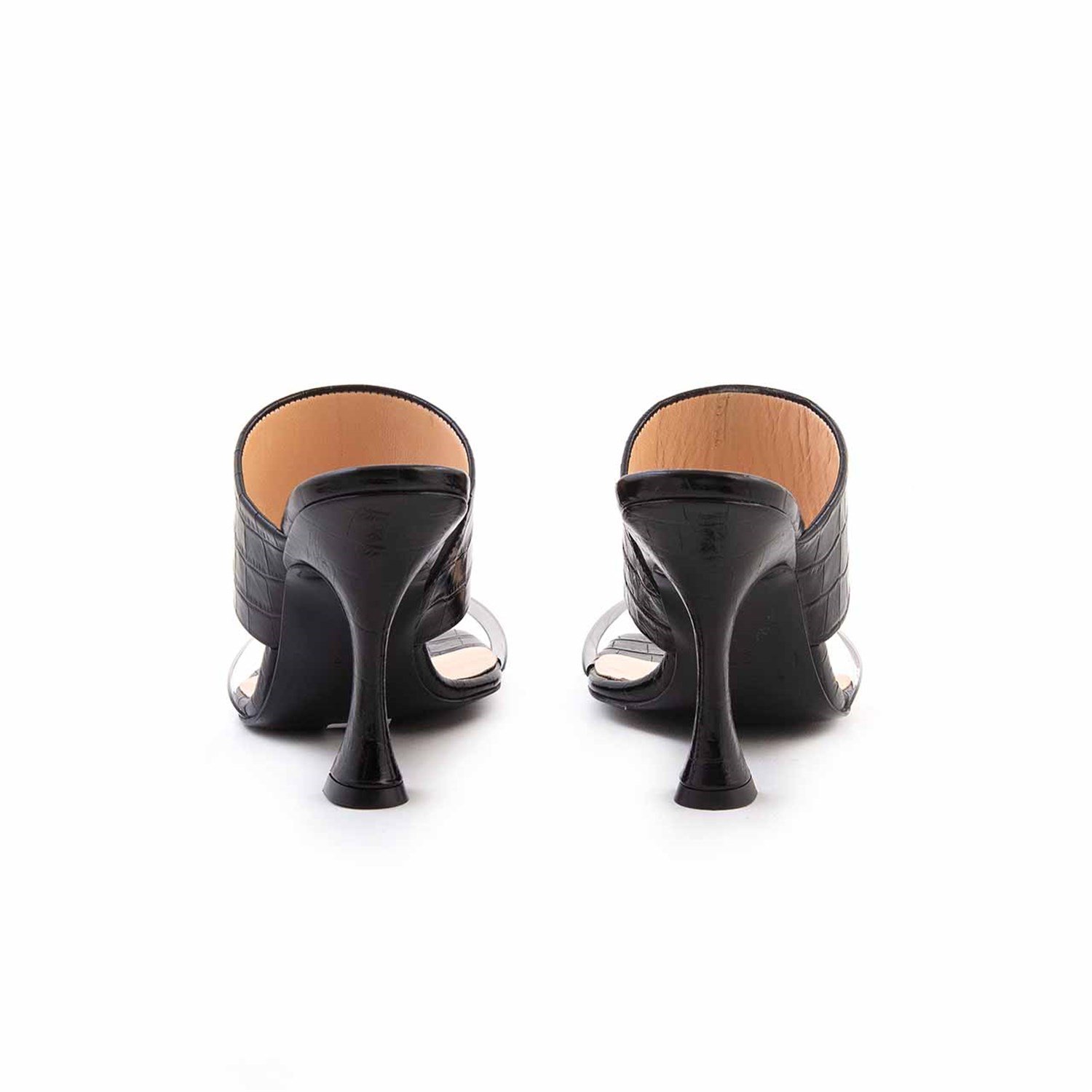 Rouge Kadın Hakiki Deri Microlight Taban Siyah Topuklu Ayakkabı