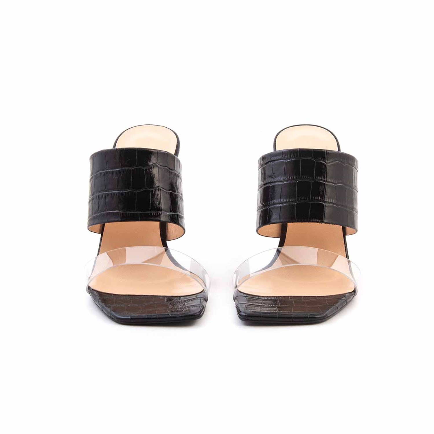 Rouge Kadın Hakiki Deri Microlight Taban Siyah Topuklu Ayakkabı