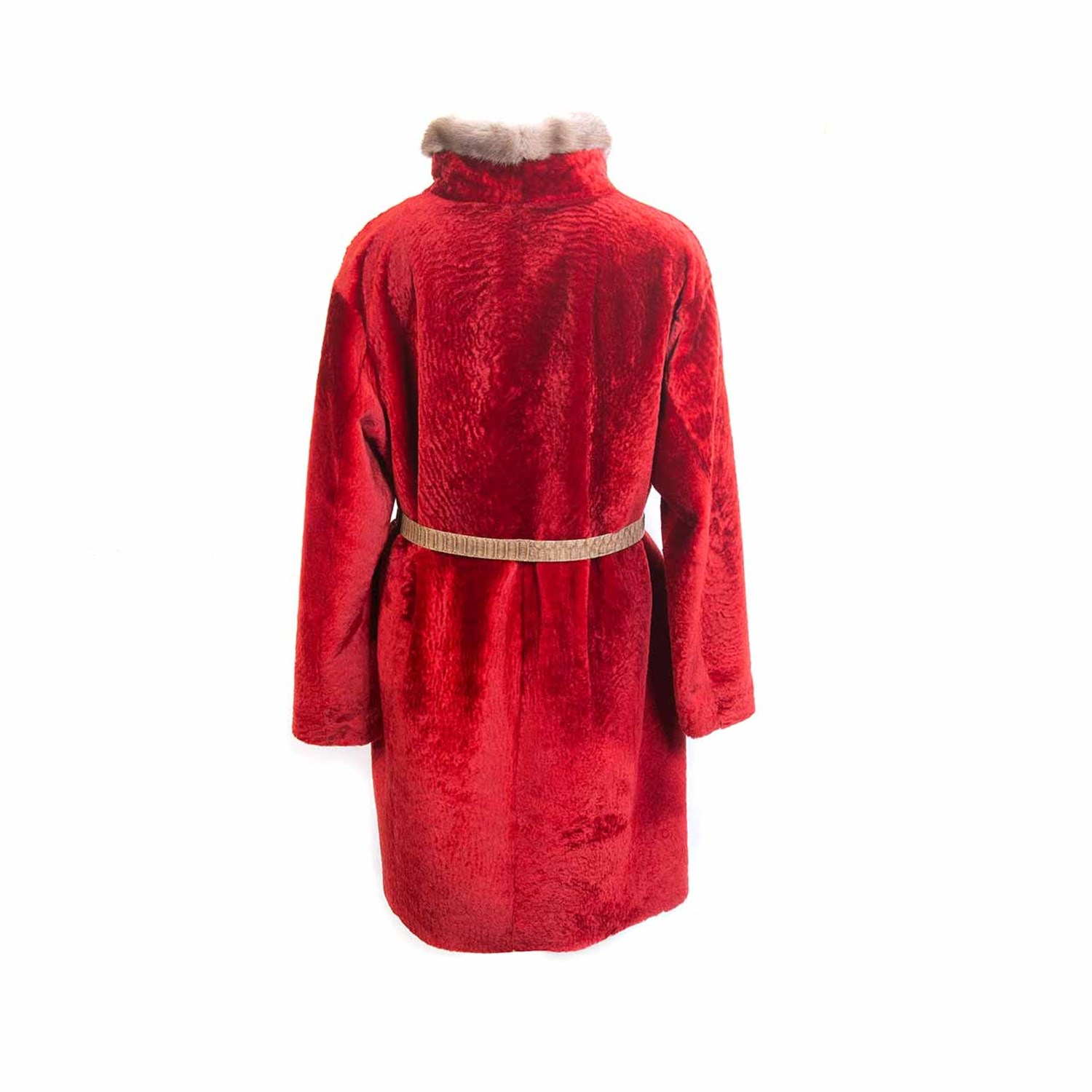 Rouge Kadın Tekstil Kırmızı Deri Mont