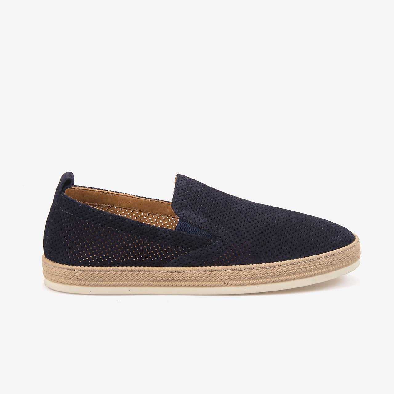 Andrea Giovanni Erkek Kauçuk Taban Laci Süet Perfore Casual Loafer 5187