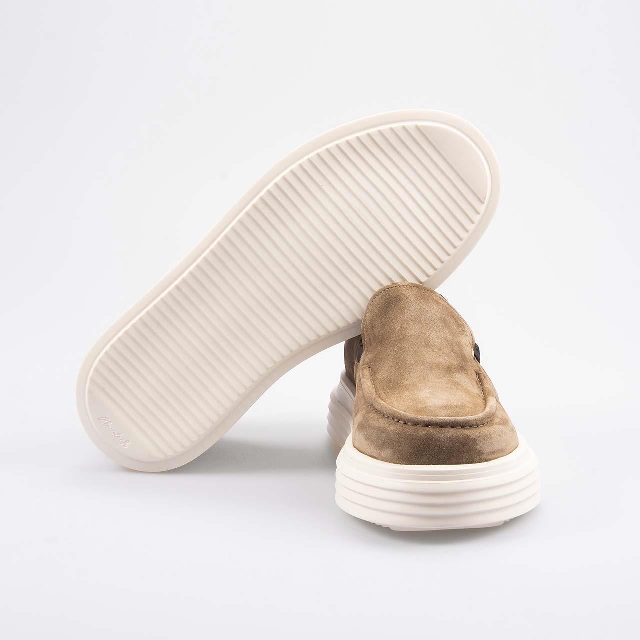 Attimonellis Erkek Hakiki Deri Taupe Günlük Ayakkabı