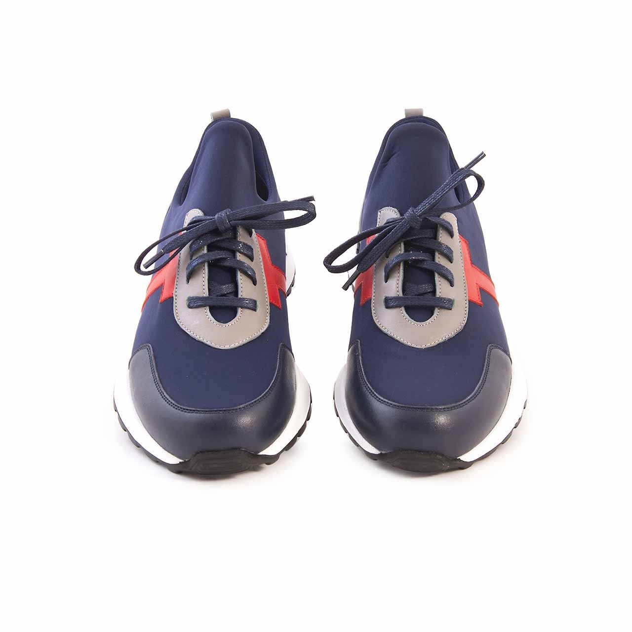Mocassini Erkek Hakiki Deri Eva Taban Lacivert-Gri-Kırmızı Spor & Sneaker Ayakkabı