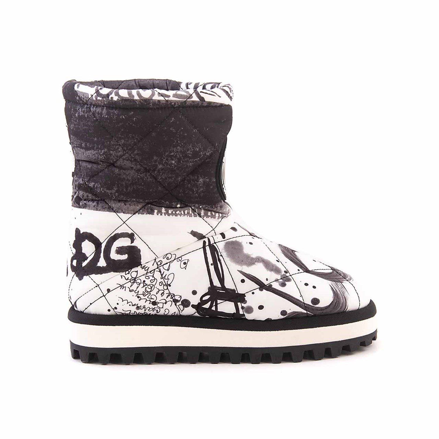 Dolce Gabbana Kadın Hakiki Deri Beyaz-Siyah Günlük Ayakkabı