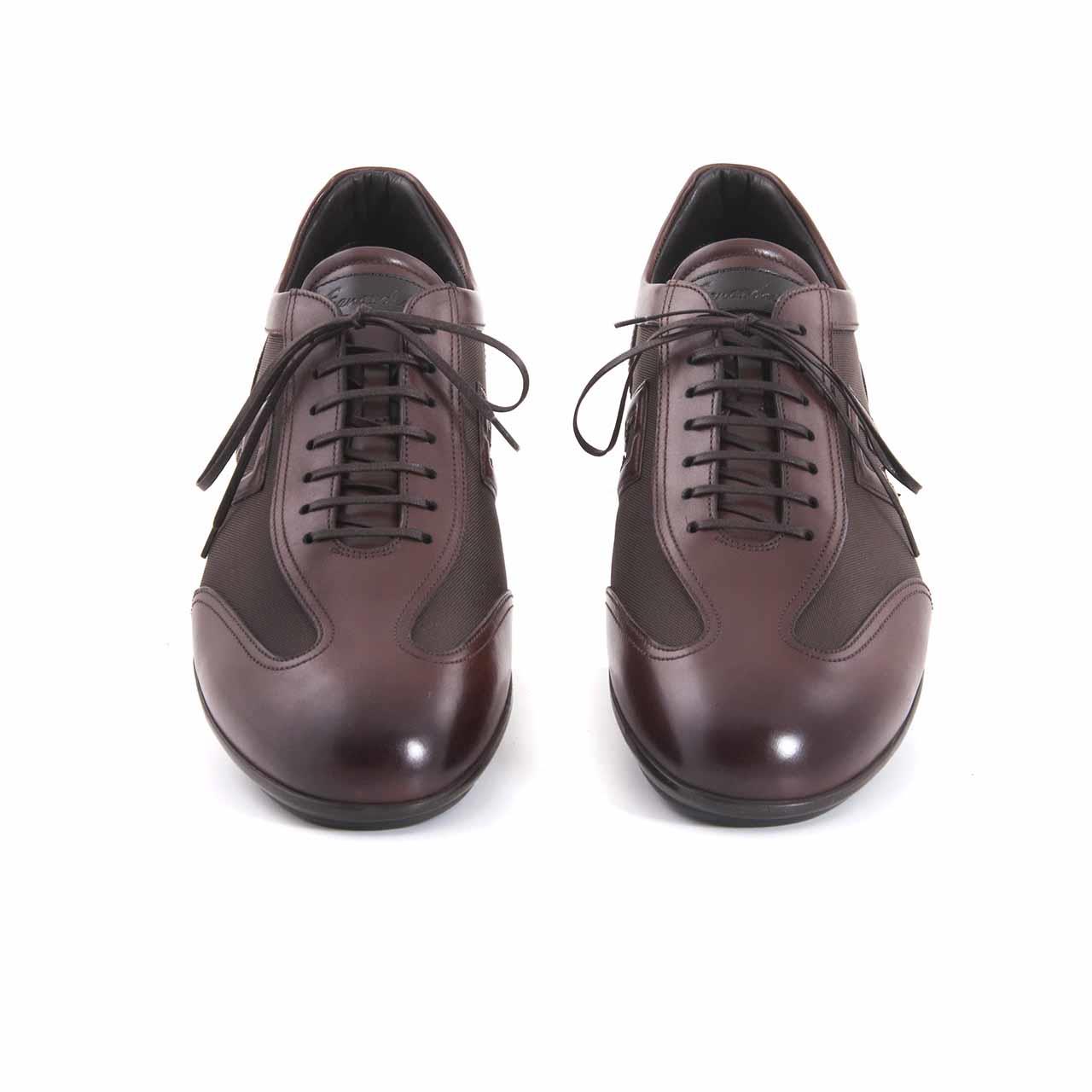 Franceschetti Erkek Hakiki Deri Kauçuk Taban Koyu Kahverengi Spor & Sneaker Ayakkabı