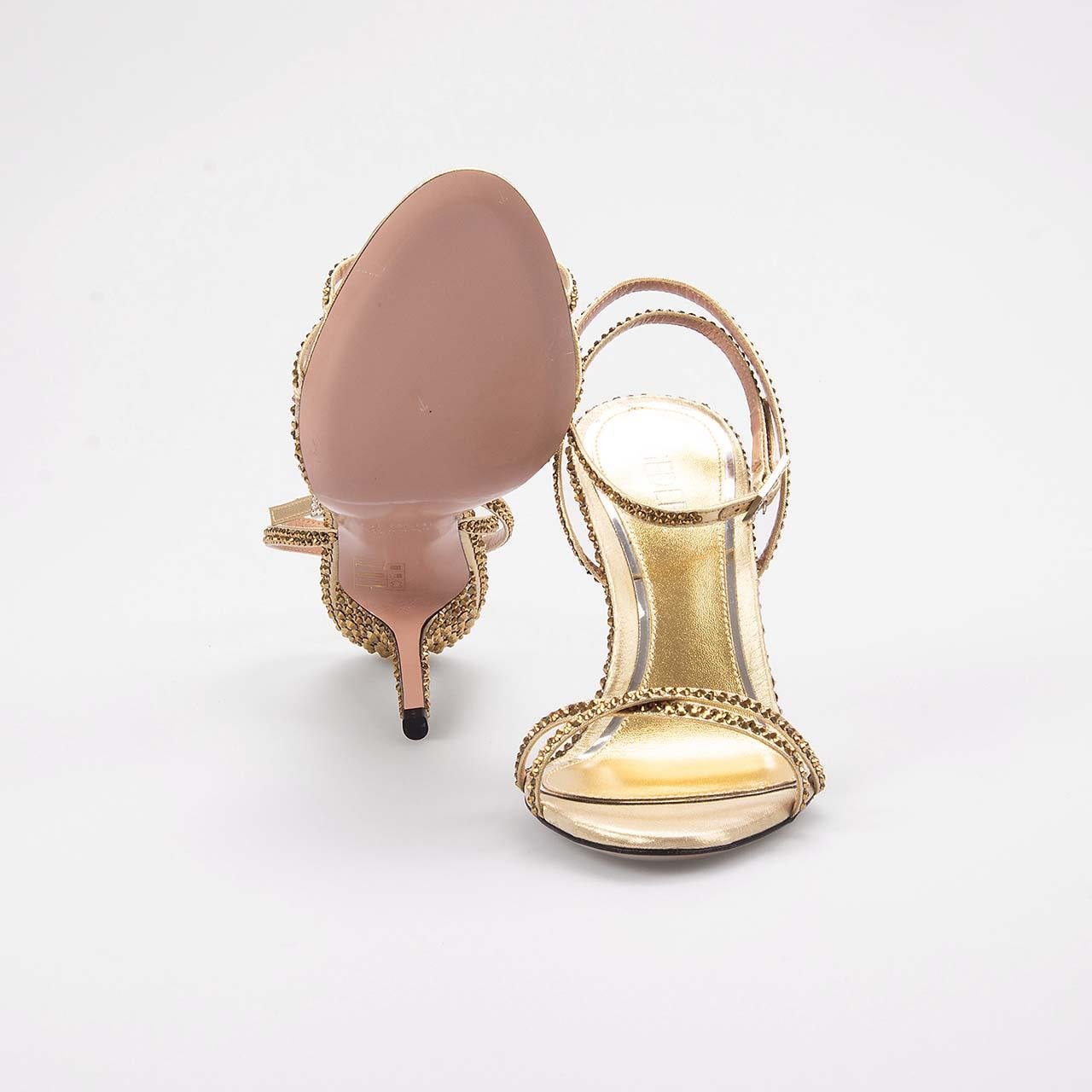 Gedebe Kadın Altın Sarısı Gece & Abiye Ayakkabı