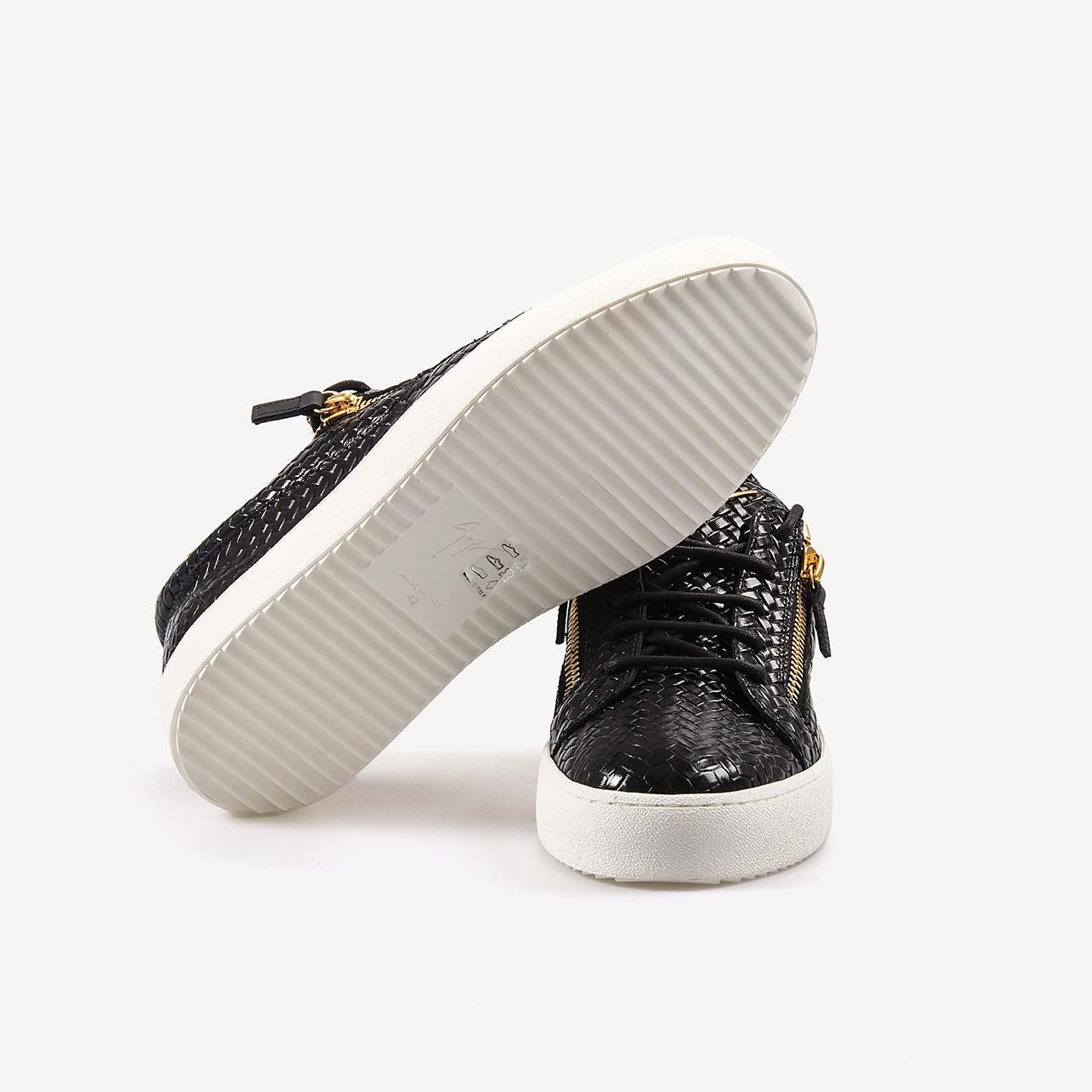 Giuseppe Zanotti Siyah Fermuarlı Erkek Spor & Sneaker Ayakkabı RM50012