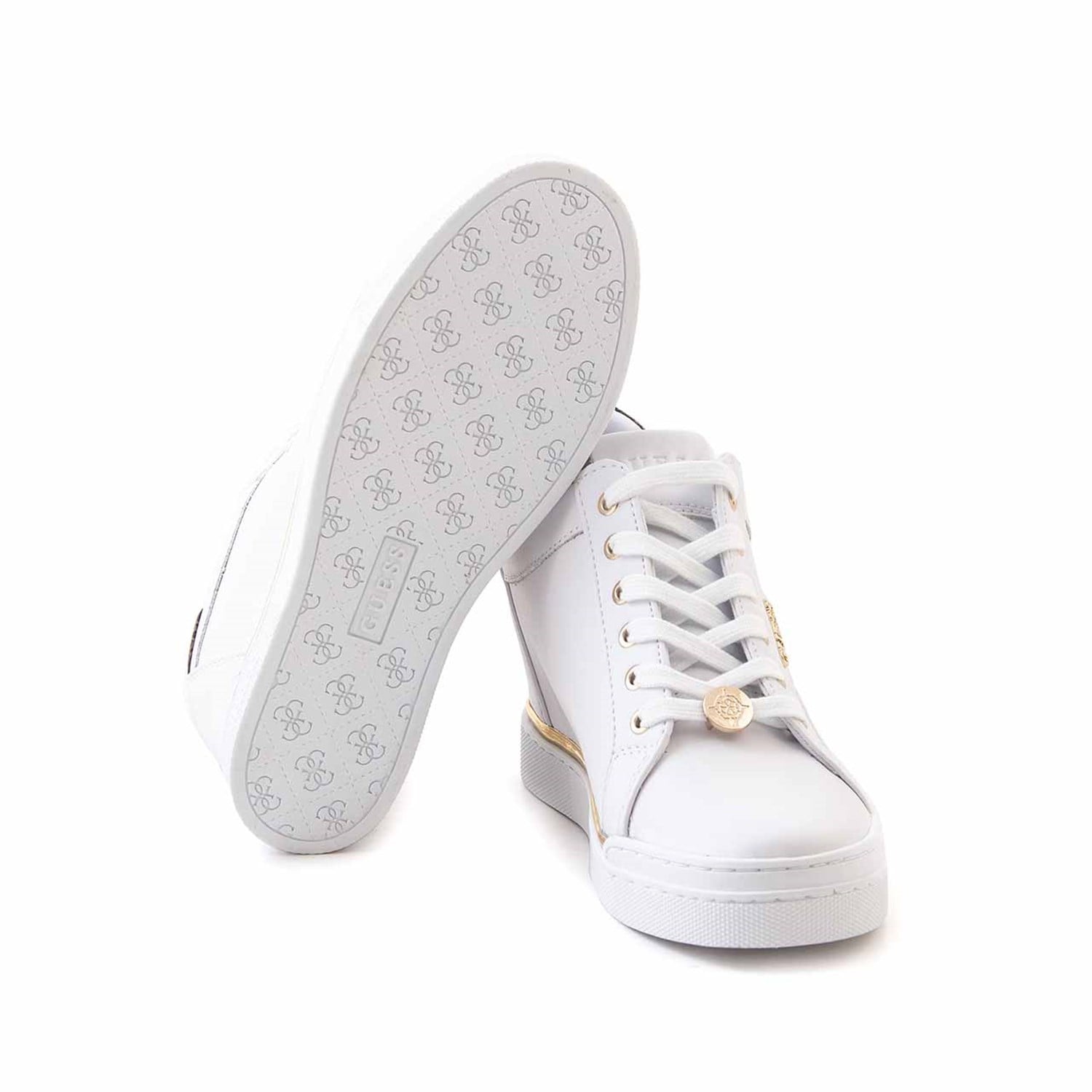 Guess Kadın Vegan Kauçuk Taban Beyaz Spor & Sneaker Ayakkabı