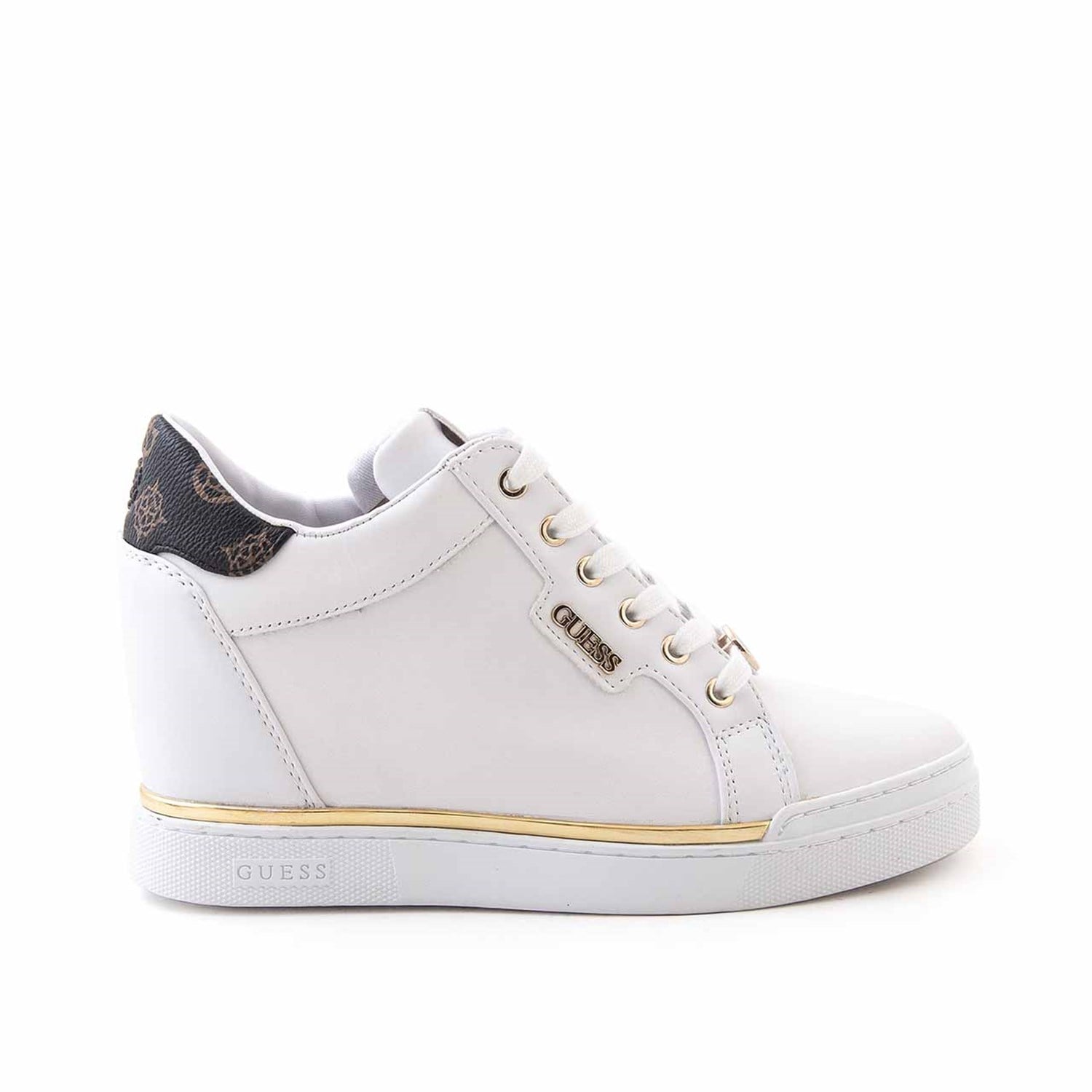 Guess Kadın Vegan Kauçuk Taban Beyaz Spor & Sneaker Ayakkabı