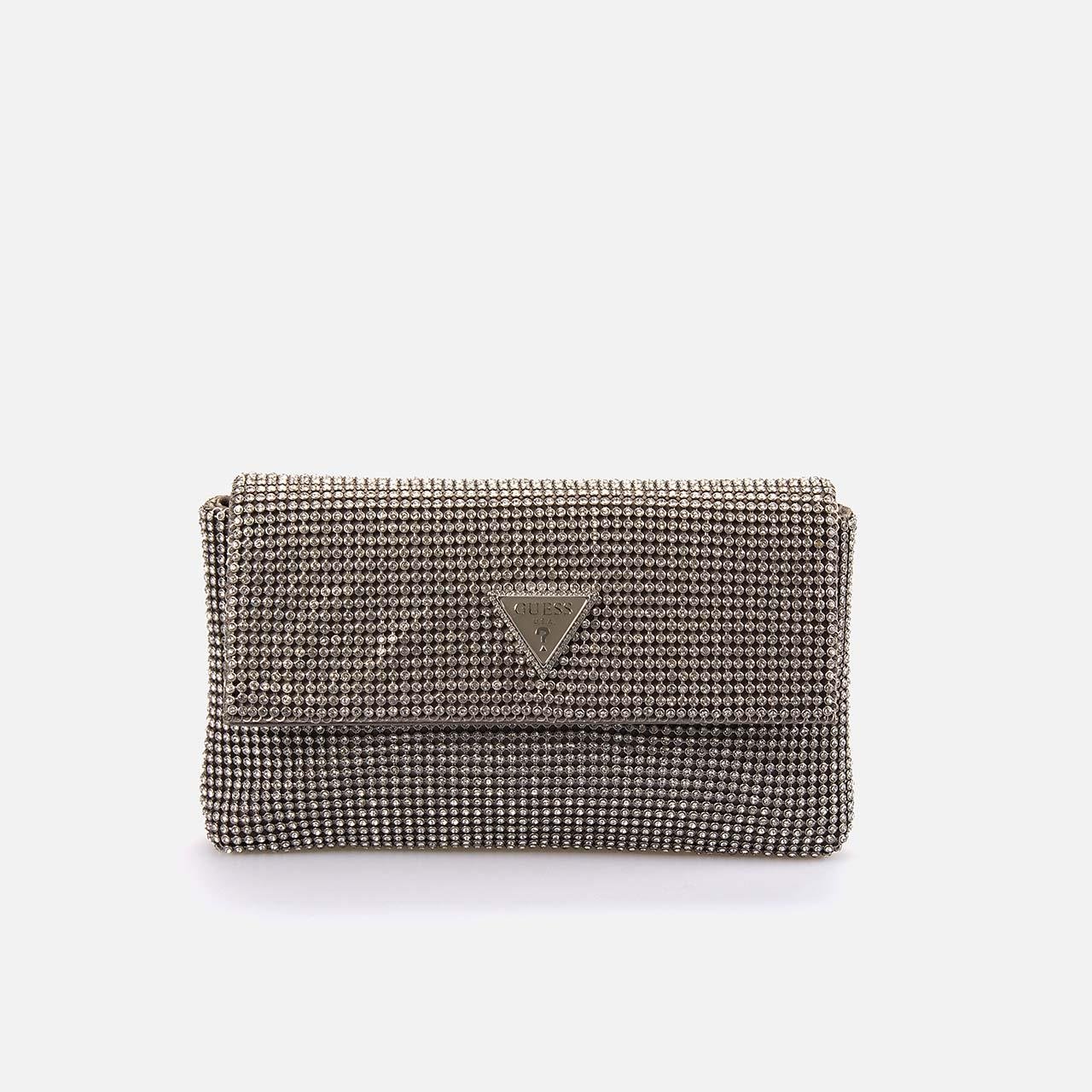 Guess Kadın Vegan Gümüş Çapraz & Postacı Çanta