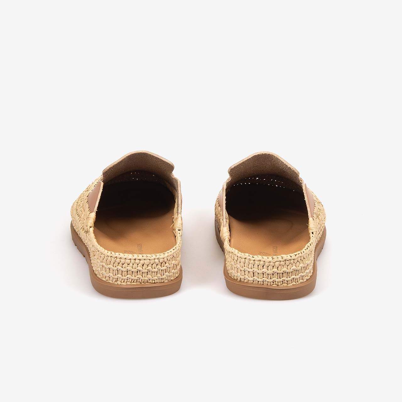 Hawen Angels Kadın 3cm Kauçuk Tabanlı Hasır Örgü Terlik 4001