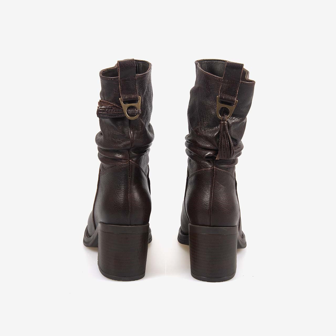 Hawen Angels Kadın 7cm Kauçuk Taban Hakiki Deri Bot 71455