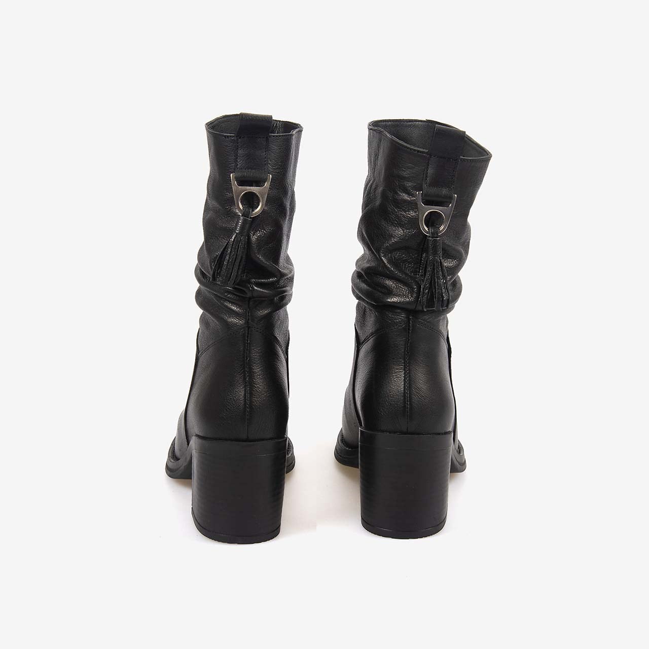 Hawen Angels Kadın 7cm Kauçuk Taban Hakiki Deri Bot 71455