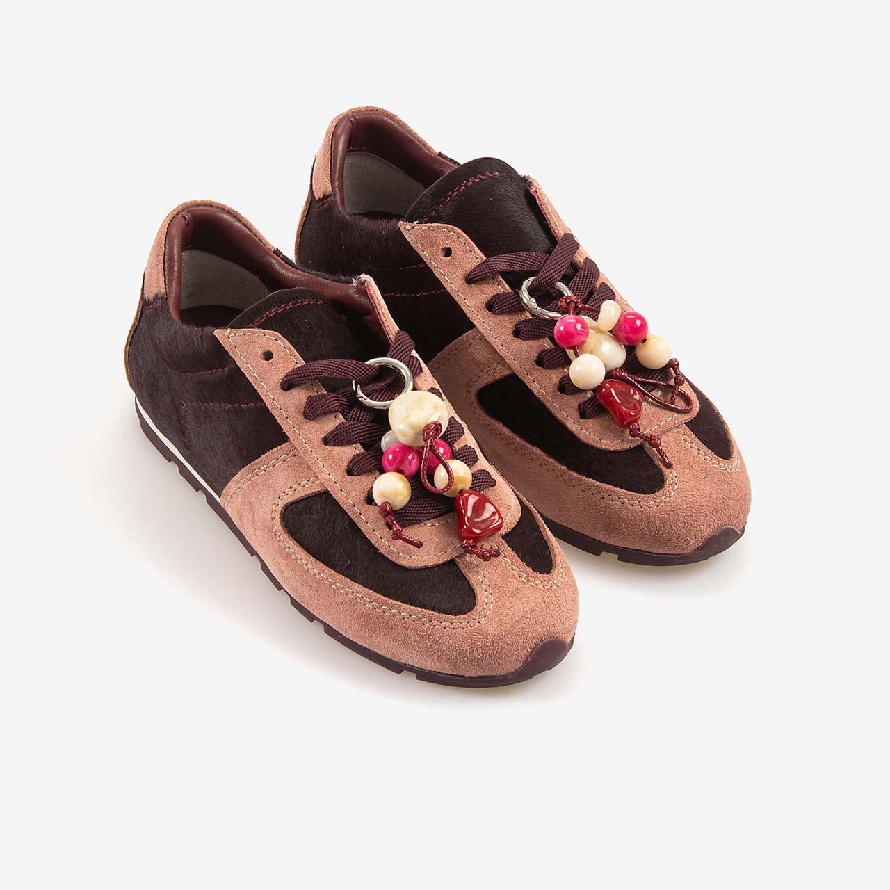 Hawen Angels Kadın Pembe Süet Deri Spor & Sneaker Kauçuk Taban Günlük Ayakkabı 585