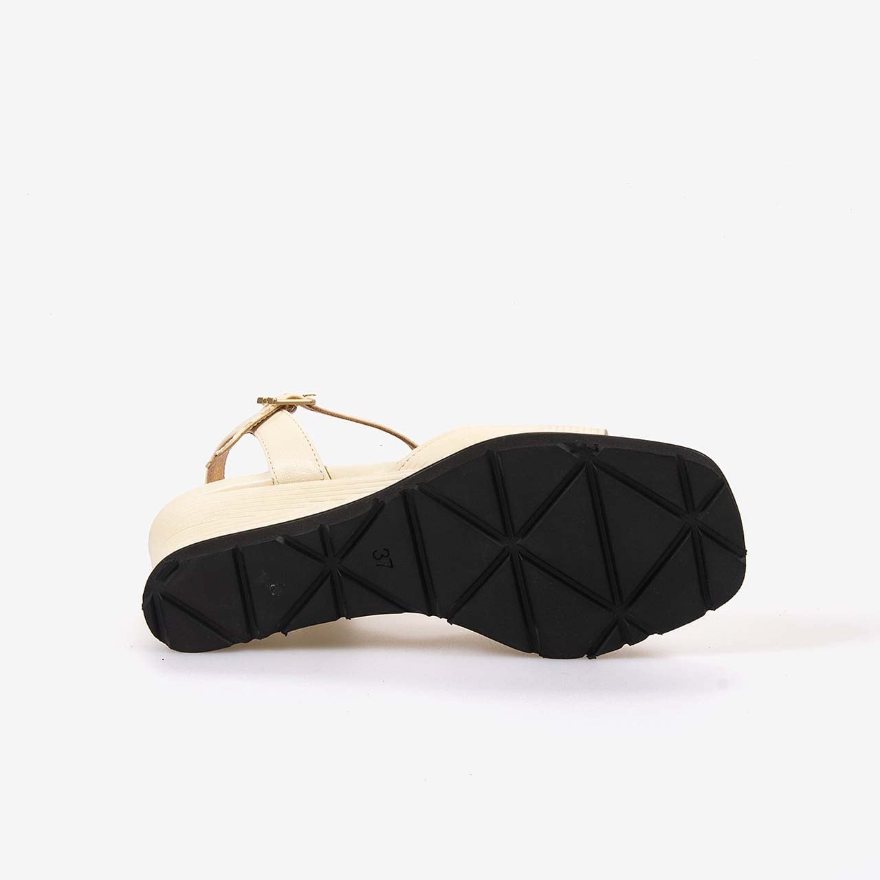 Hawen Angels Kadın Hakiki Deri Bilek Bantlı 7,5 cm Dolgu Topuklu Sandalet 169-269