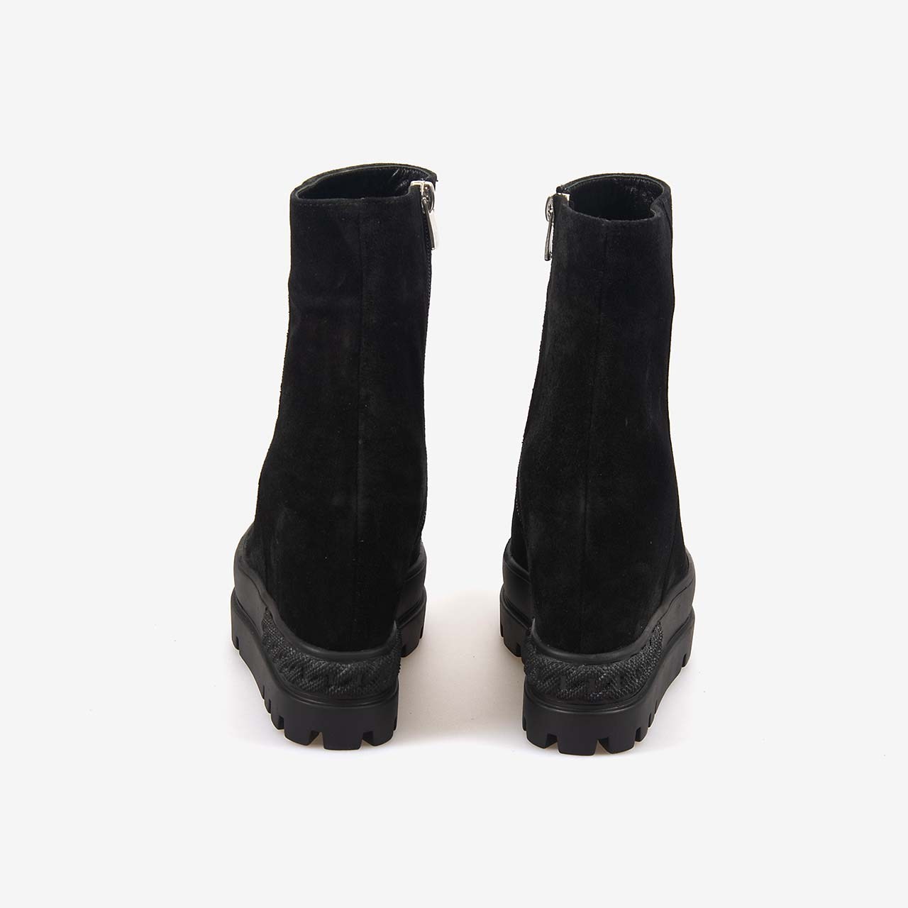 Hawen Angels Kadın Kauçuk Taban Hakiki Süet Deri 12cm Gizli Dolgu Topuklu Bot 6300