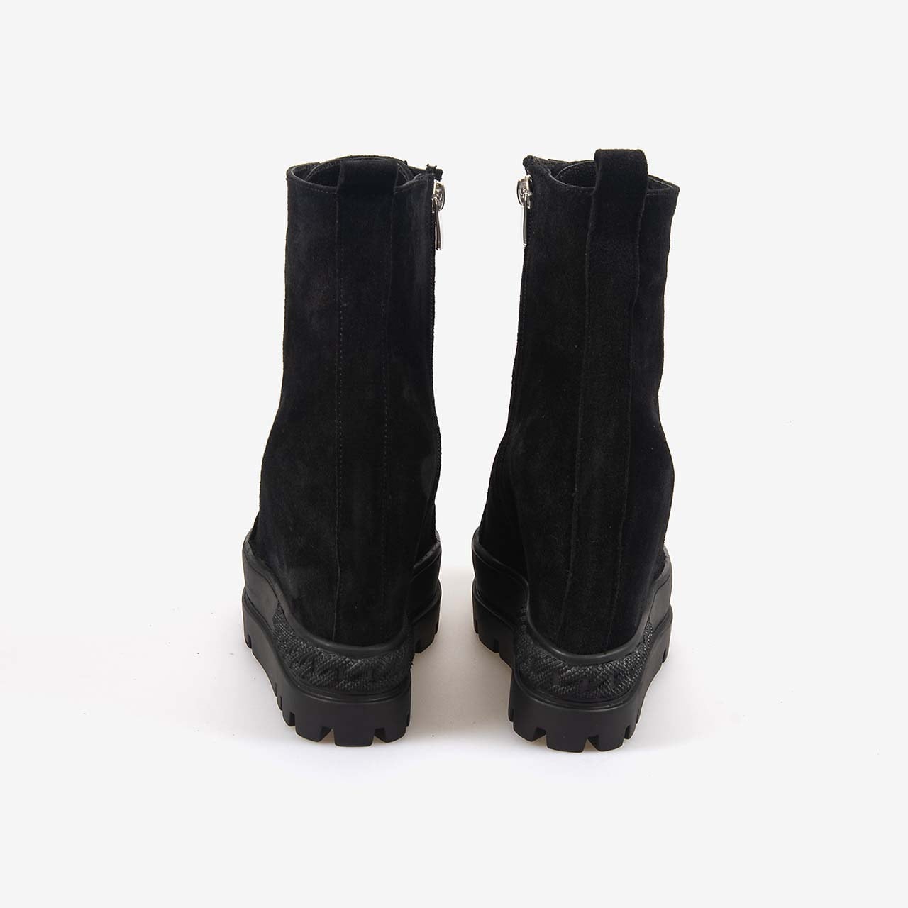 Hawen Angels Kadın Kauçuk Taban Hakiki Süet Deri 12cm Gizli Topuklu Bot 6200-1