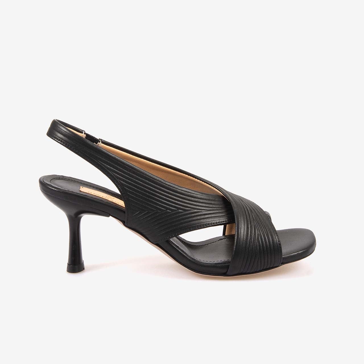 Hawen Angels Kadın Kösele Taban Bantlı 7,5cm Kısa Topuklu Sandalet 6895-04-V1