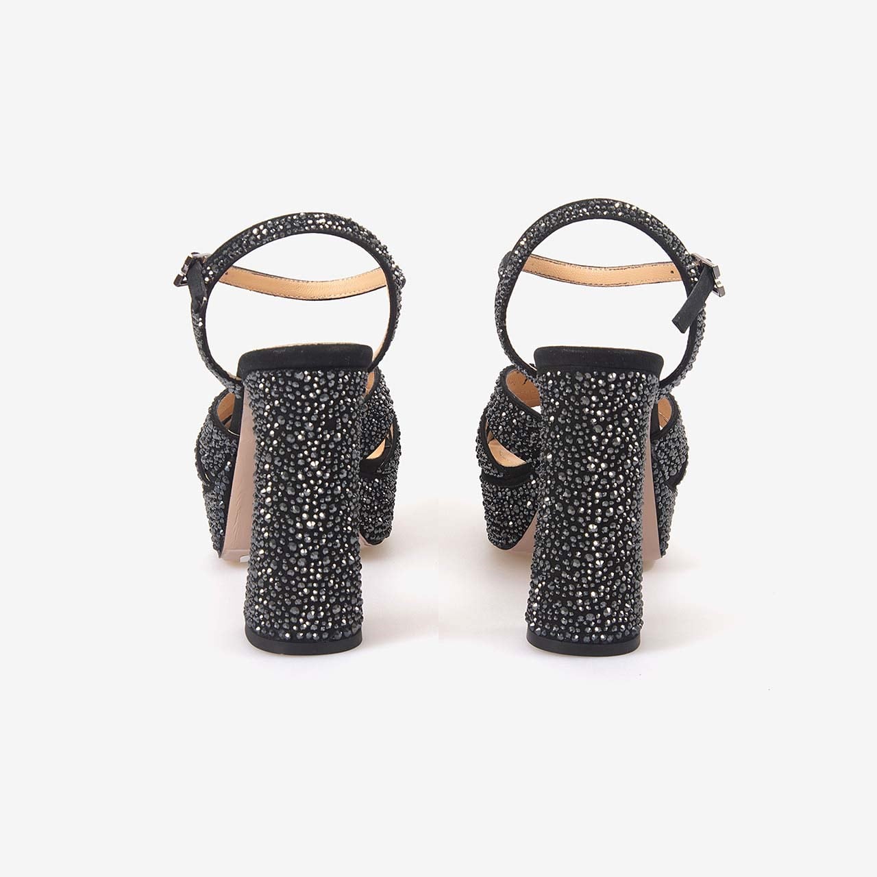 Hawen Angels Kadın Saten 12,5 cm Platform Topuklu Taşlı Gece & Abiye Ayakkabı 380-75