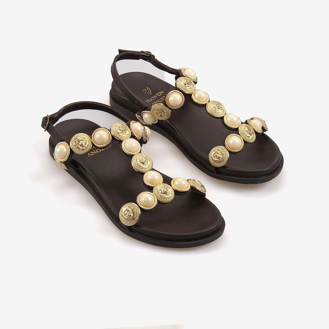 Hawen Angels Kadın Tpu Taban Comfort Taş Detaylı Sandalet 1806