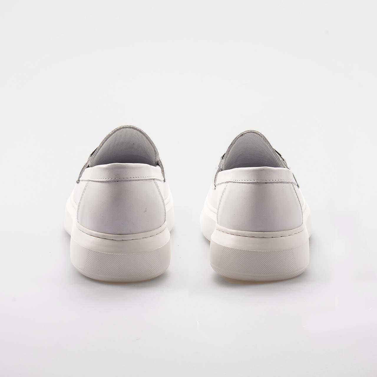 Kemal Tanca Erkek Hakiki Deri Termo Taban Beyaz Günlük Ayakkabı