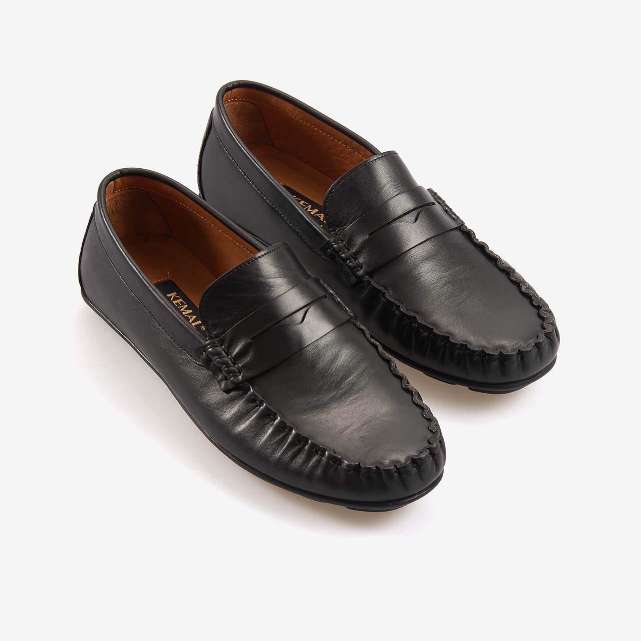Kemal Tanca Erkek Hakiki Deri Bağcıksız Kauçuk Tabanlı Loafer A9408