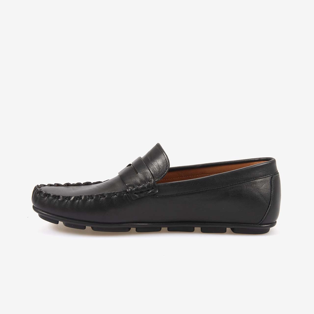 Kemal Tanca Erkek Hakiki Deri Bağcıksız Kauçuk Tabanlı Loafer A9408