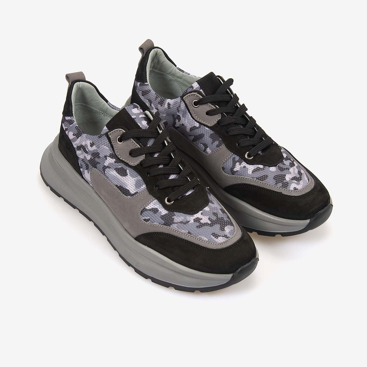Kemal Tanca Erkek Hakiki Deri Kamuflaj Desenli Multi Spor&Sneaker Ayakkabı 25198