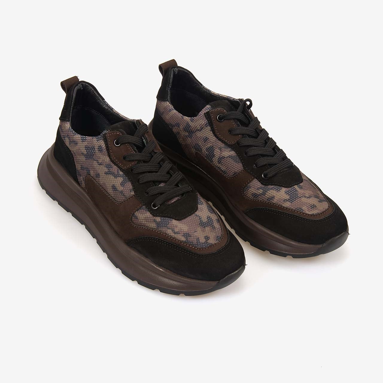 Kemal Tanca Erkek Hakiki Deri Kamuflaj Desenli Multi Spor&Sneaker Ayakkabı 25198