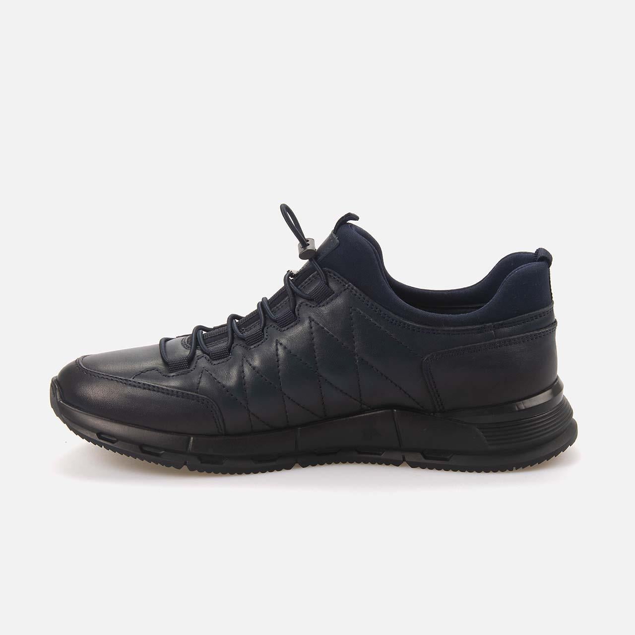 Kemal Tanca Erkek Hakiki Deri Kauçuk Taban Lacivert Spor & Sneaker Ayakkabı