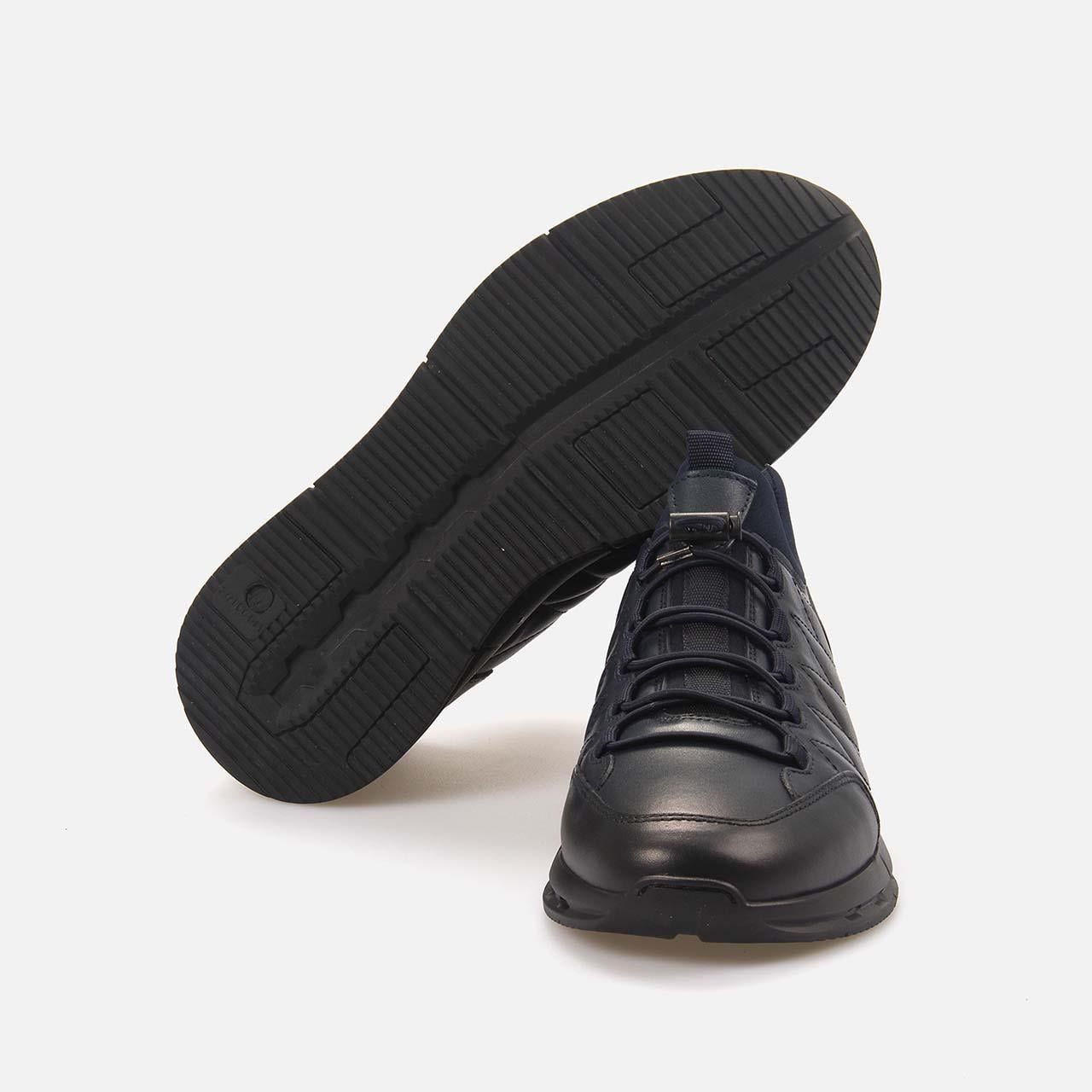Kemal Tanca Erkek Hakiki Deri Kauçuk Taban Lacivert Spor & Sneaker Ayakkabı