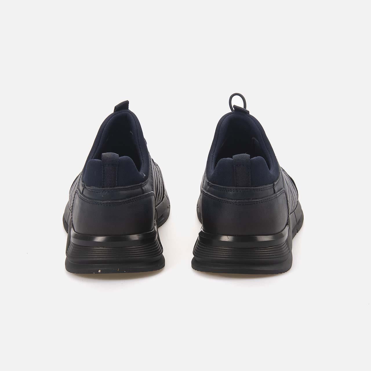 Kemal Tanca Erkek Hakiki Deri Kauçuk Taban Lacivert Spor & Sneaker Ayakkabı