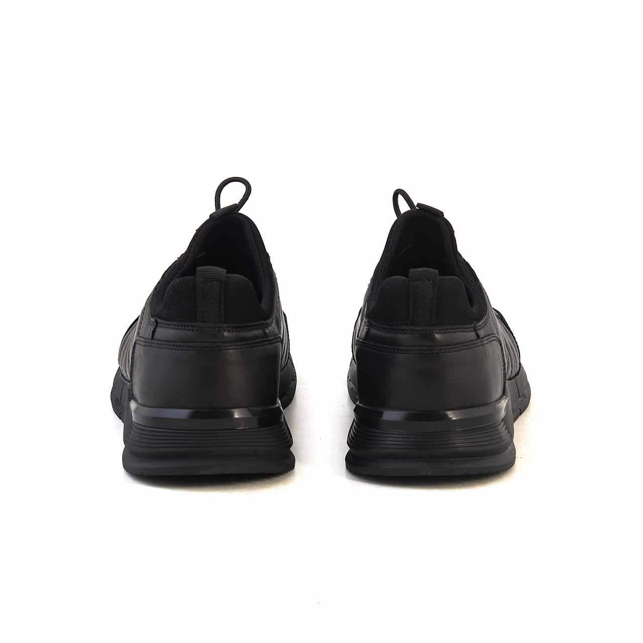 Kemal Tanca Erkek Hakiki Deri Kauçuk Taban Siyah Spor & Sneaker Ayakkabı