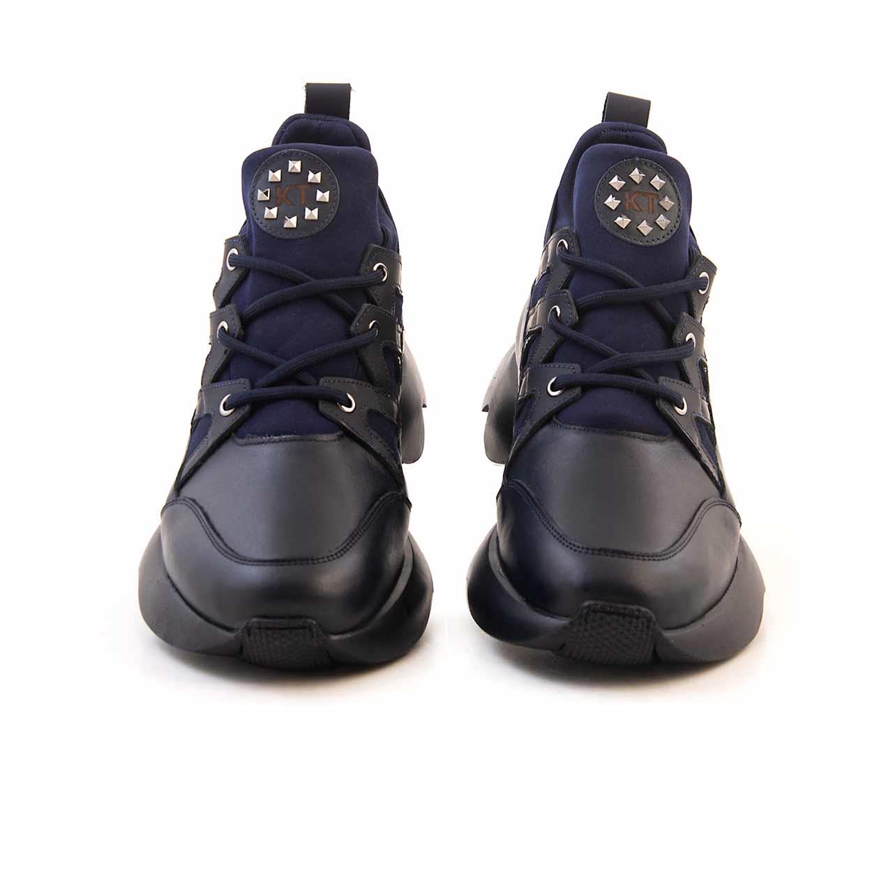 Kemal Tanca Erkek Hakiki Deri Eva Taban Lacivert Spor & Sneaker Ayakkabı