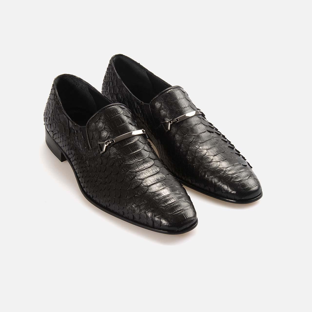 Kemal Tanca Gold Erkek Hakiki Deri Enjeksiyon Kösele Taban Siyah Klasik Ayakkabı