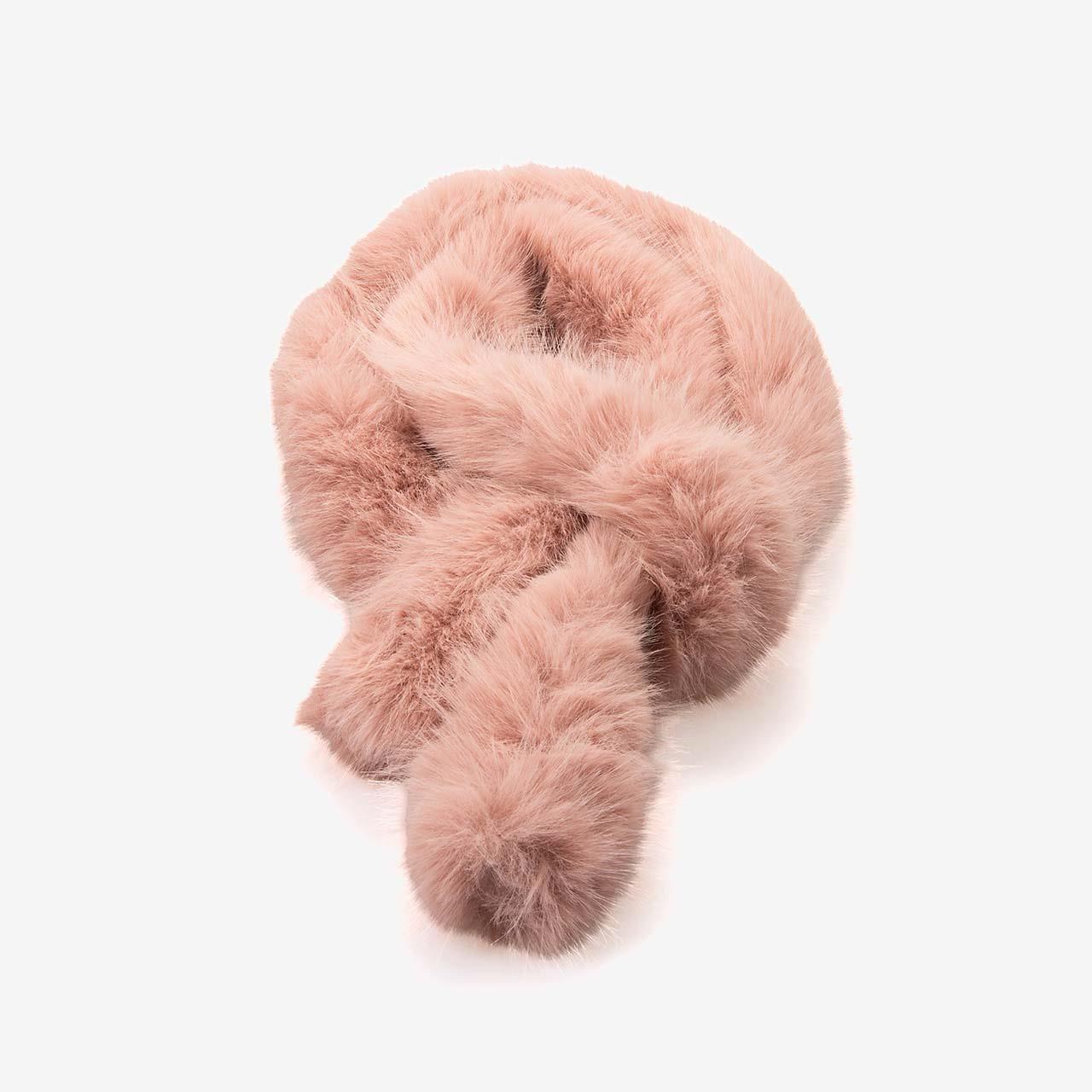 Kemal Tanca Kadın Pembe Peluş Atkı 11251