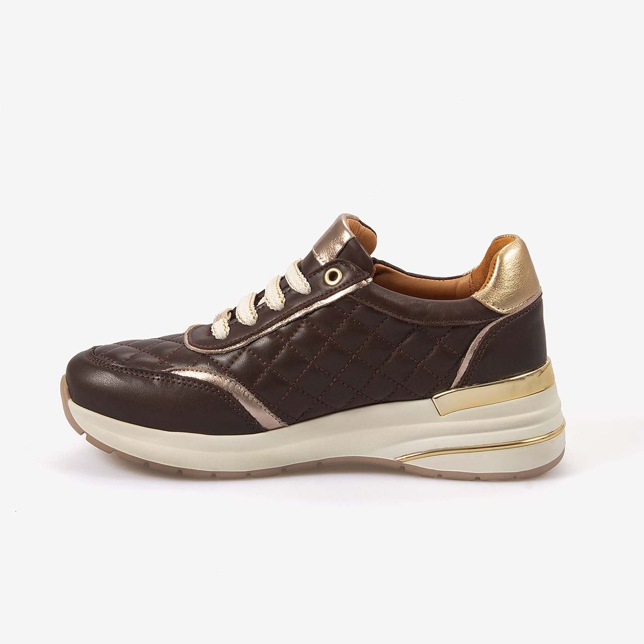 Kemal Tanca Kadın Eva Taban Kapitone Dikiş Bağcıklı Spor & Sneaker Ayakkabı 7100