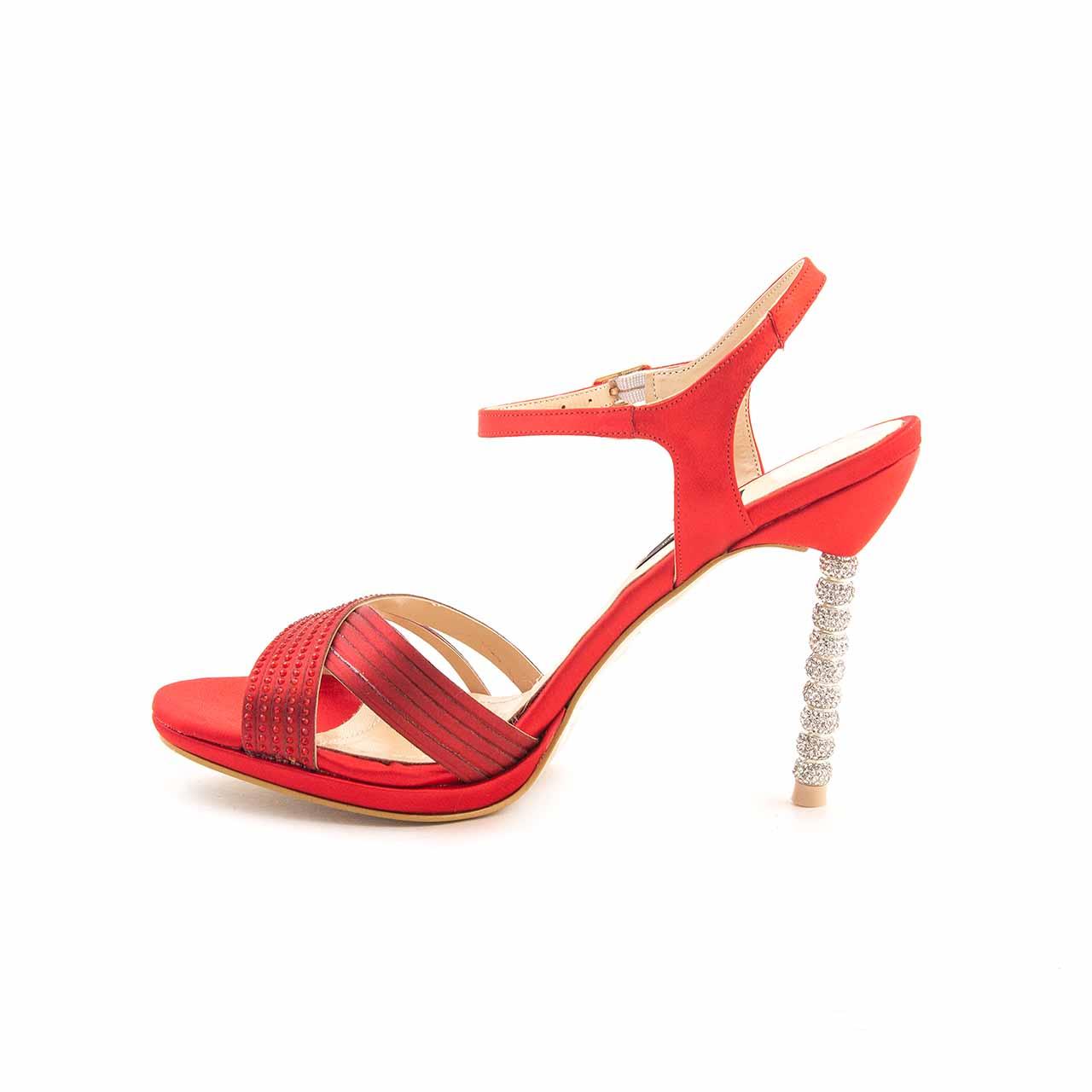 Kemal Tanca Kadın Vegan Neolit Taban Kırmızı Gece & Abiye Ayakkabı