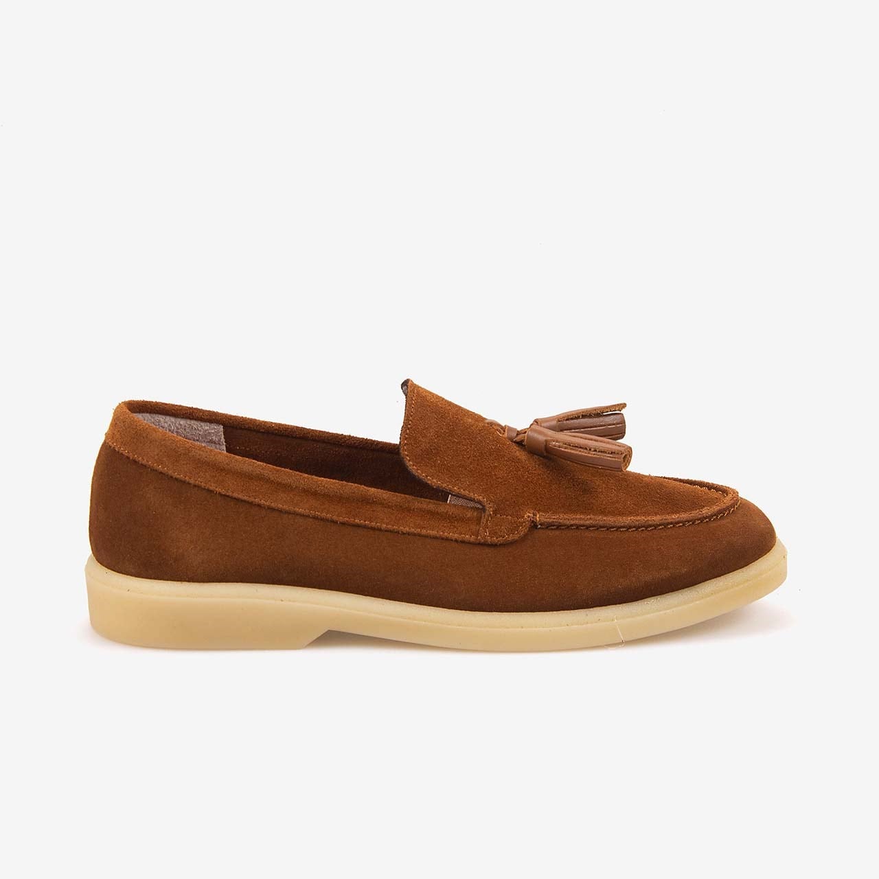 Kemal Tanca Kadın Kauçuk Tabanlı Süet Loafer 15001