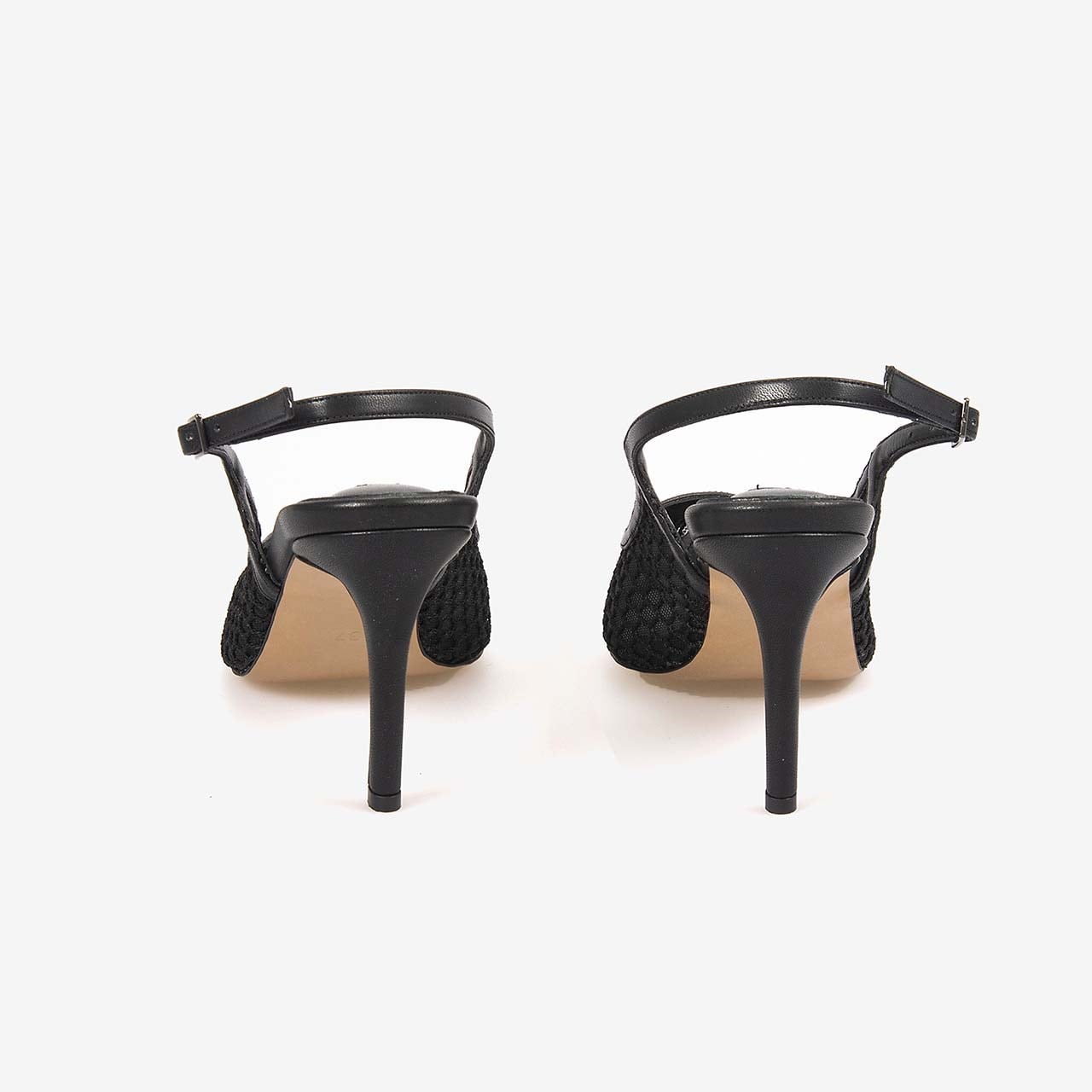 Kemal Tanca Kadın Neolit Taban Fileli Slingback 9,5cm İnce Topuklu Gece & Abiye Ayakkabı 1286