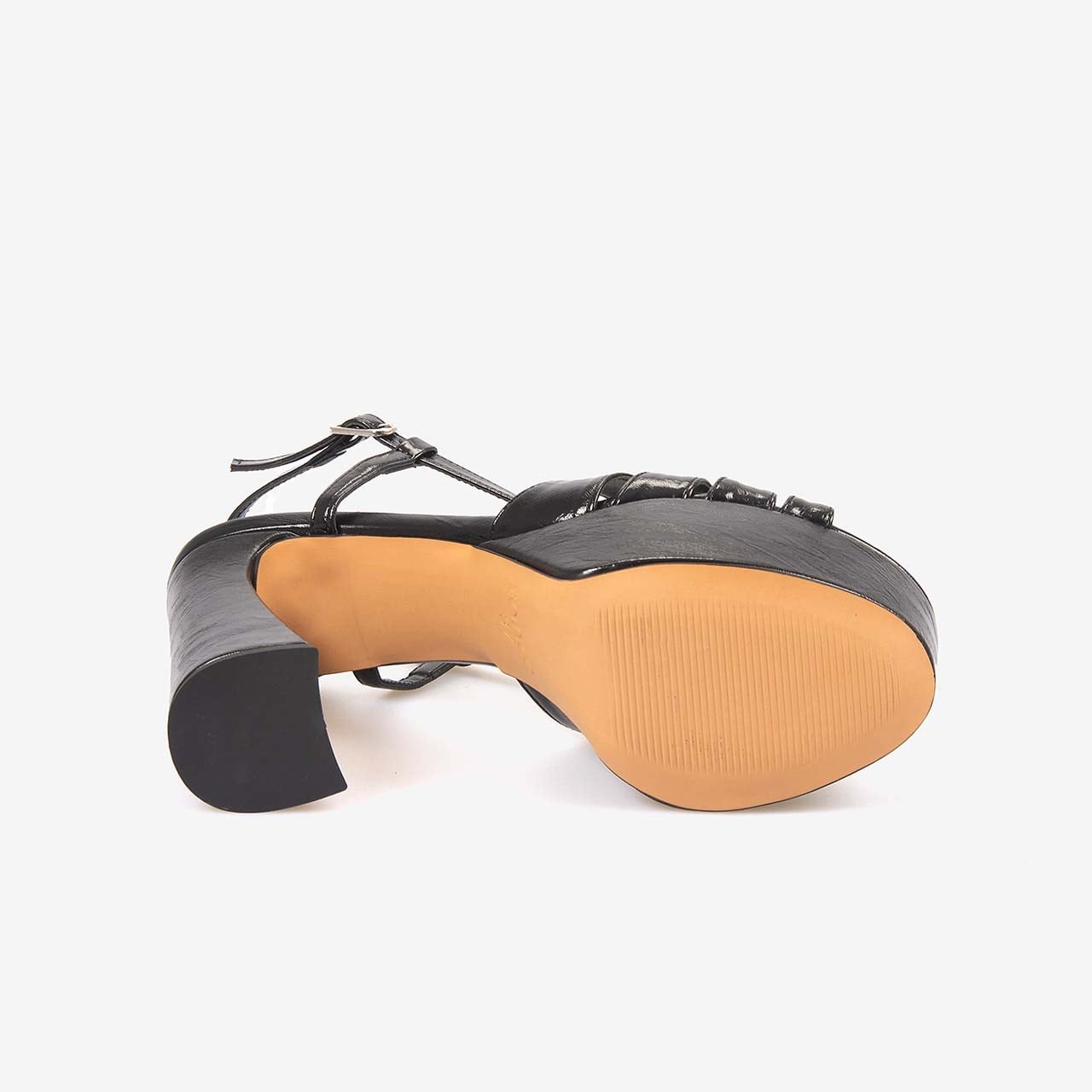 Kemal Tanca Kadın Neolit Taban Bantlı 13cm Siyah Platform Topuklu Ayakkabı 1166