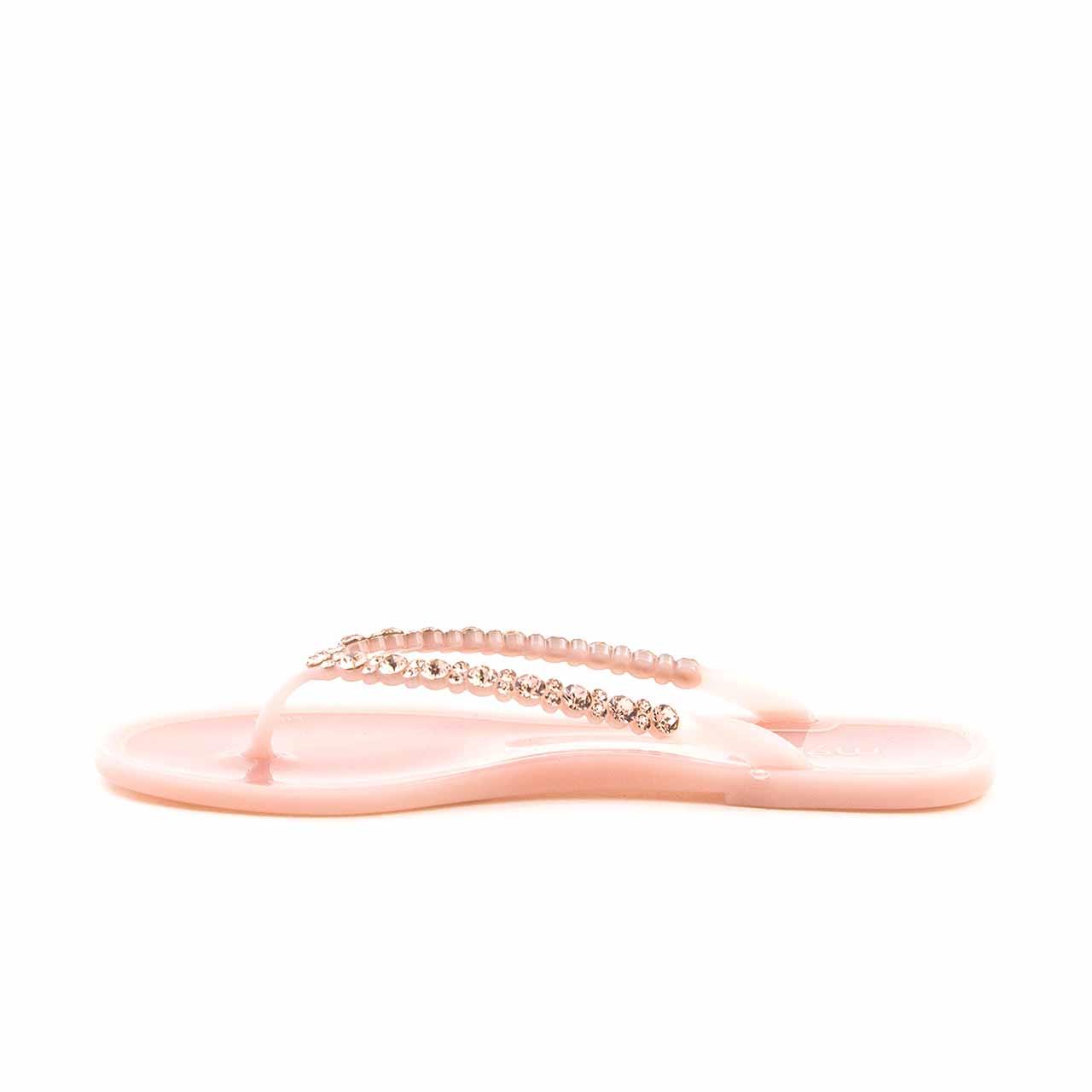 Menghi Kadın Pvc Pvc Taban Pembe Terlik Terlik