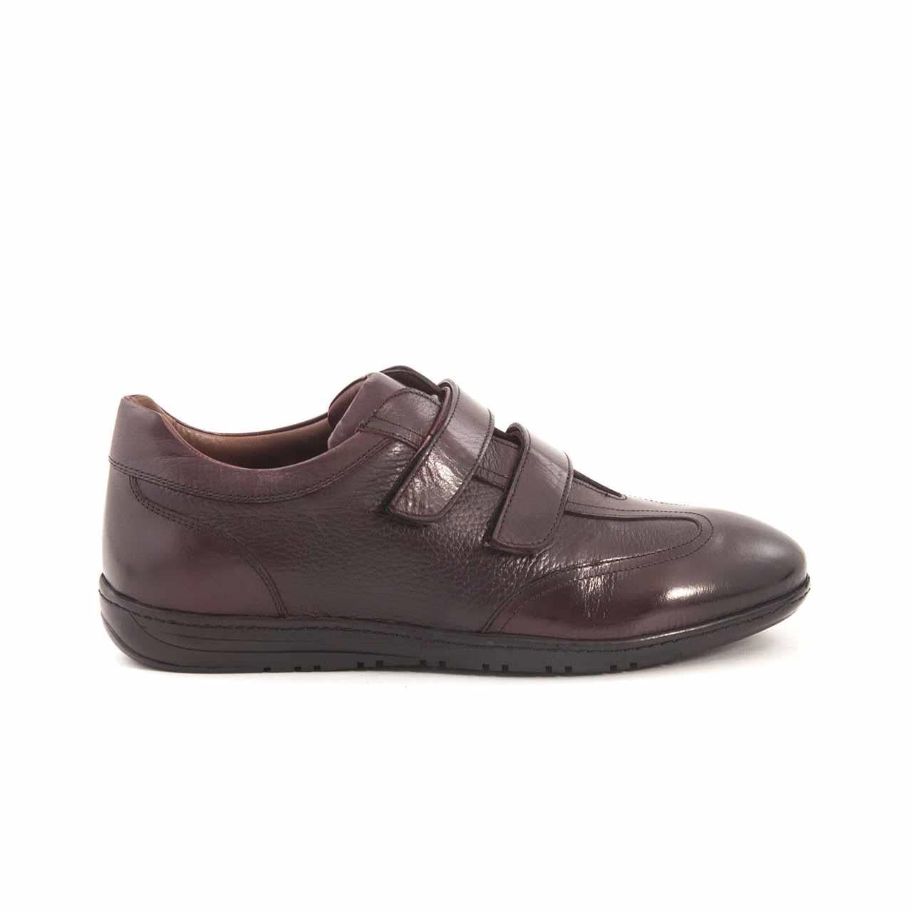 Mocassini Erkek Hakiki Deri Kauçuk Taban Bordo Spor & Sneaker Ayakkabı