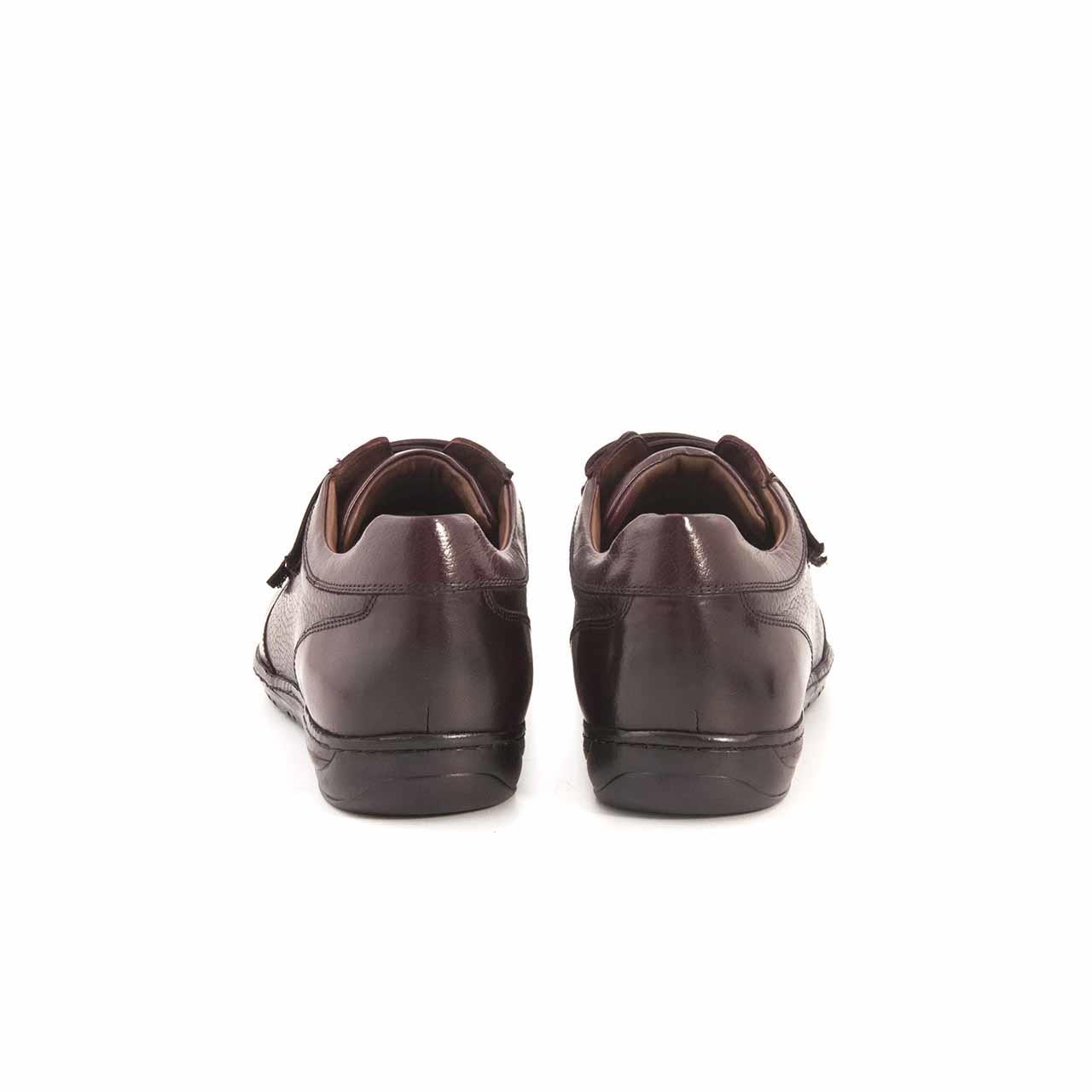 Mocassini Erkek Hakiki Deri Kauçuk Taban Bordo Spor & Sneaker Ayakkabı