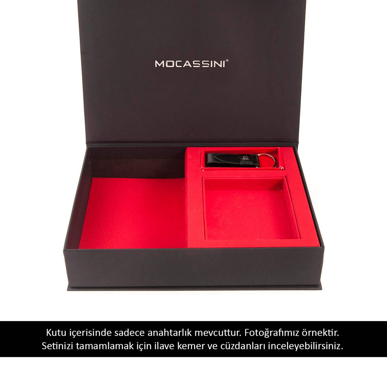 Mocassini Erkek Hakiki Deri Siyah Anahtarlık Anahtarlık