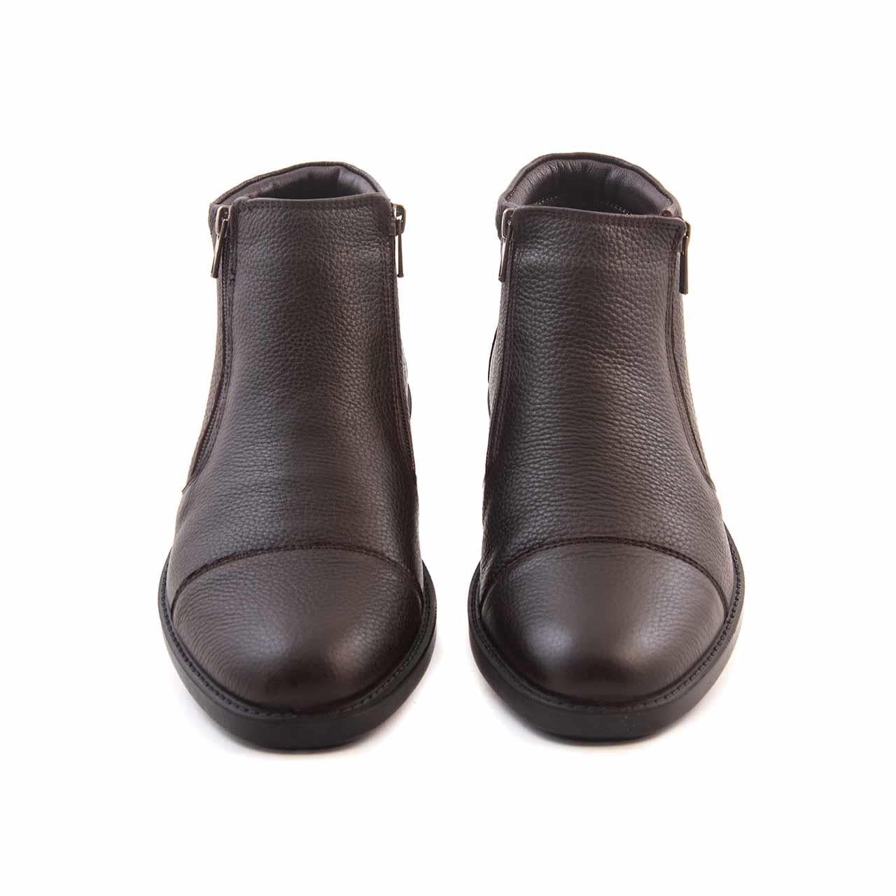 Mocassini Erkek Hakiki Deri Poli Taban Kahverengi Bot 