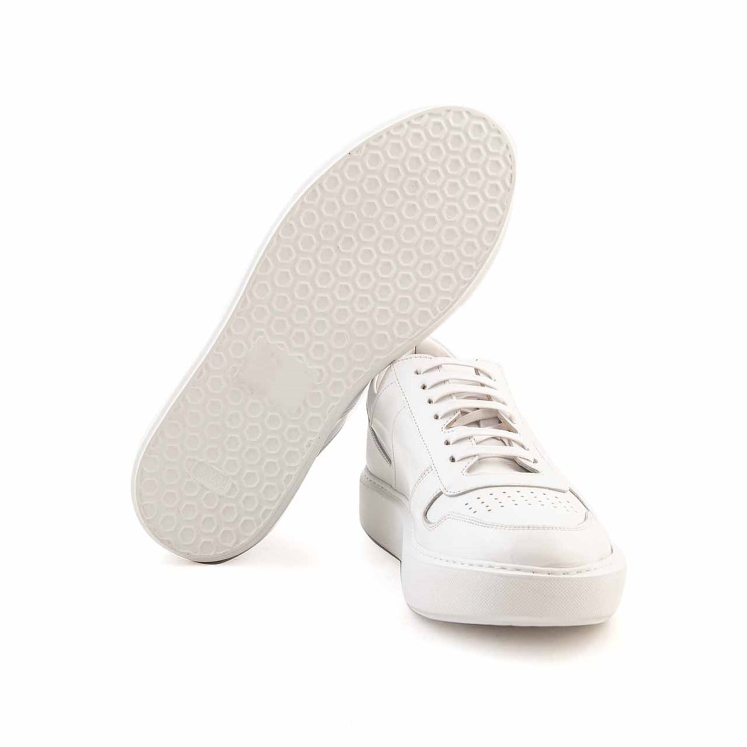 Mocassini Erkek Hakiki Deri Kauçuk Taban Beyaz Spor & Sneaker Ayakkabı