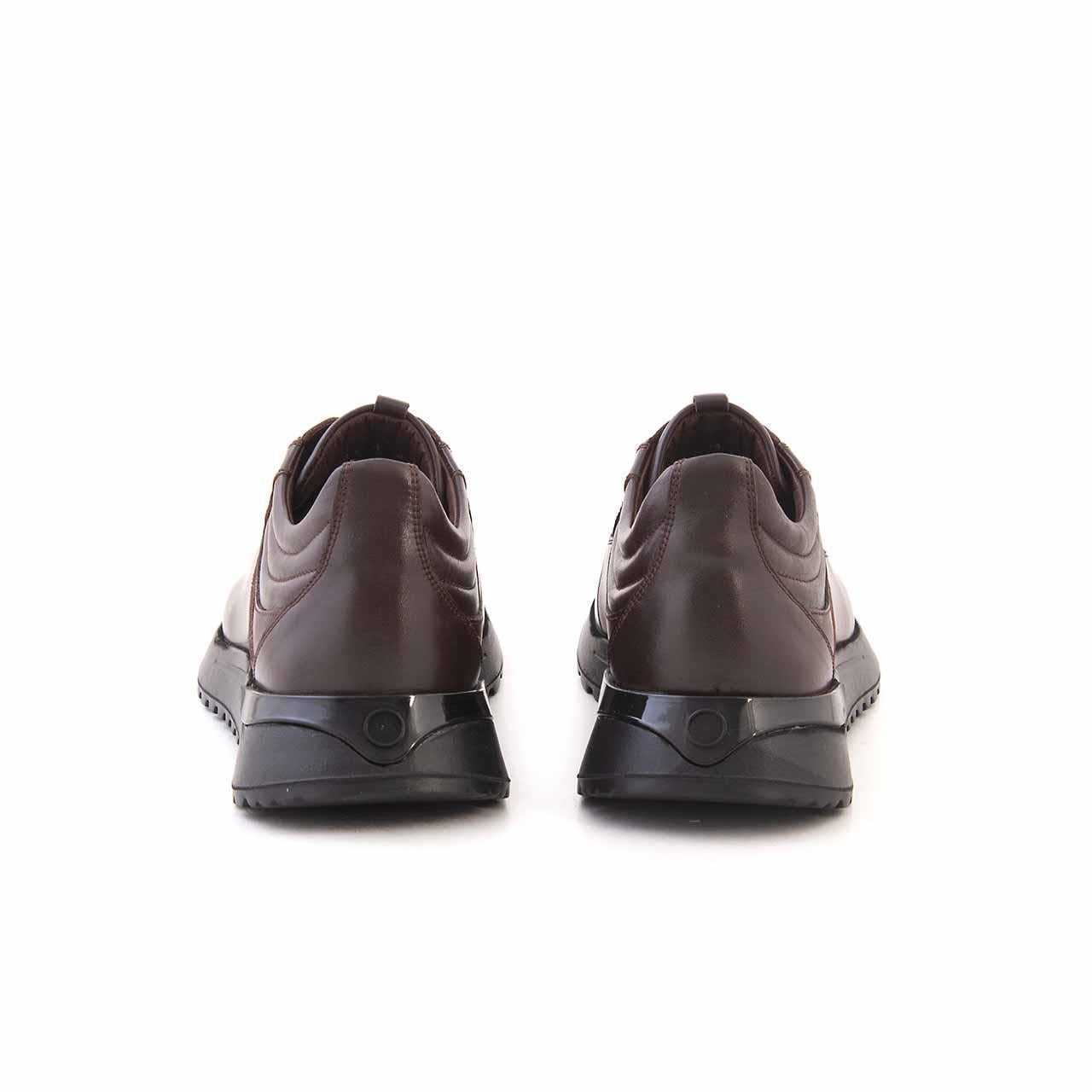 Mocassini Erkek Hakiki Deri Kauçuk Taban Kahverengi Spor & Sneaker Ayakkabı