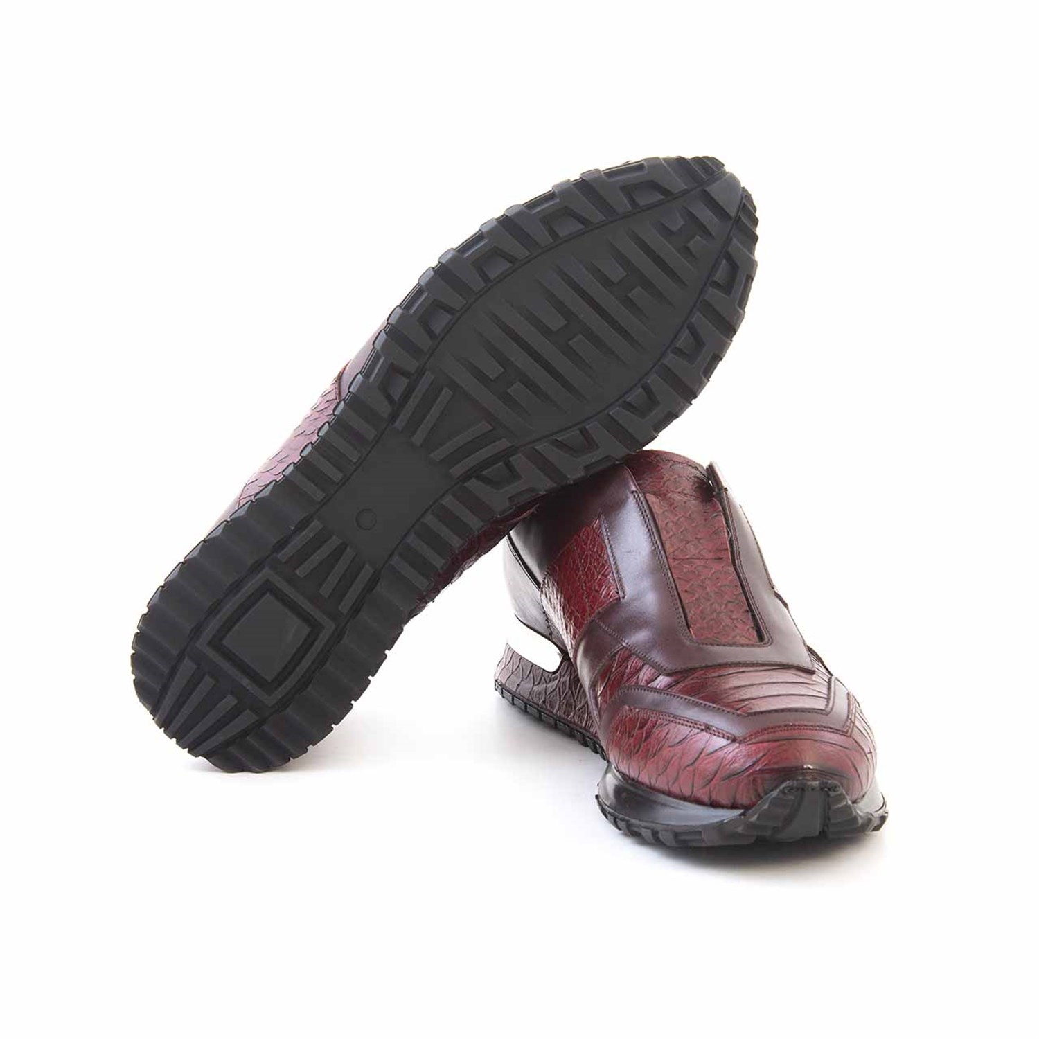 Mocassini Erkek Hakiki Deri Kauçuk Taban Bordo Spor & Sneaker Ayakkabı