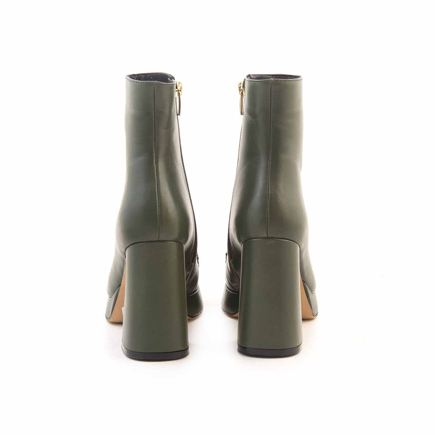 Mocassini Kadın Hakiki Deri Eva Taban Yeşil Günlük Bot