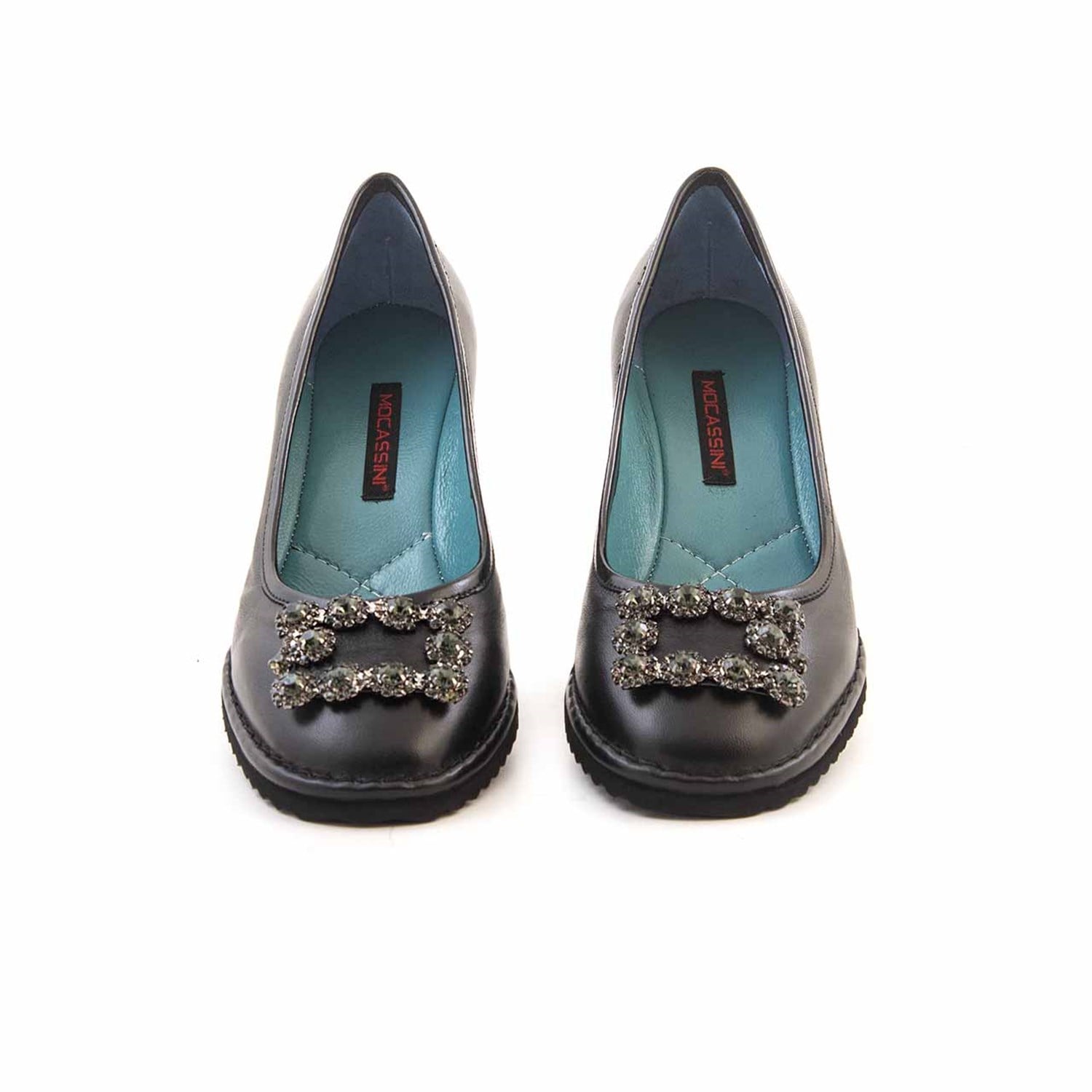 Mocassini Kadın Hakiki Deri Tpu Taban Siyah Günlük Ayakkabı